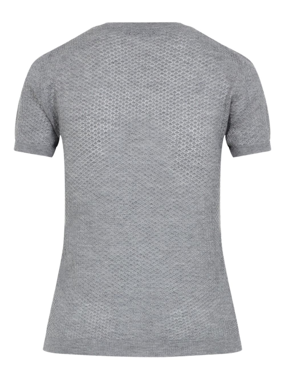 logo-intarsia T-shirt - 2