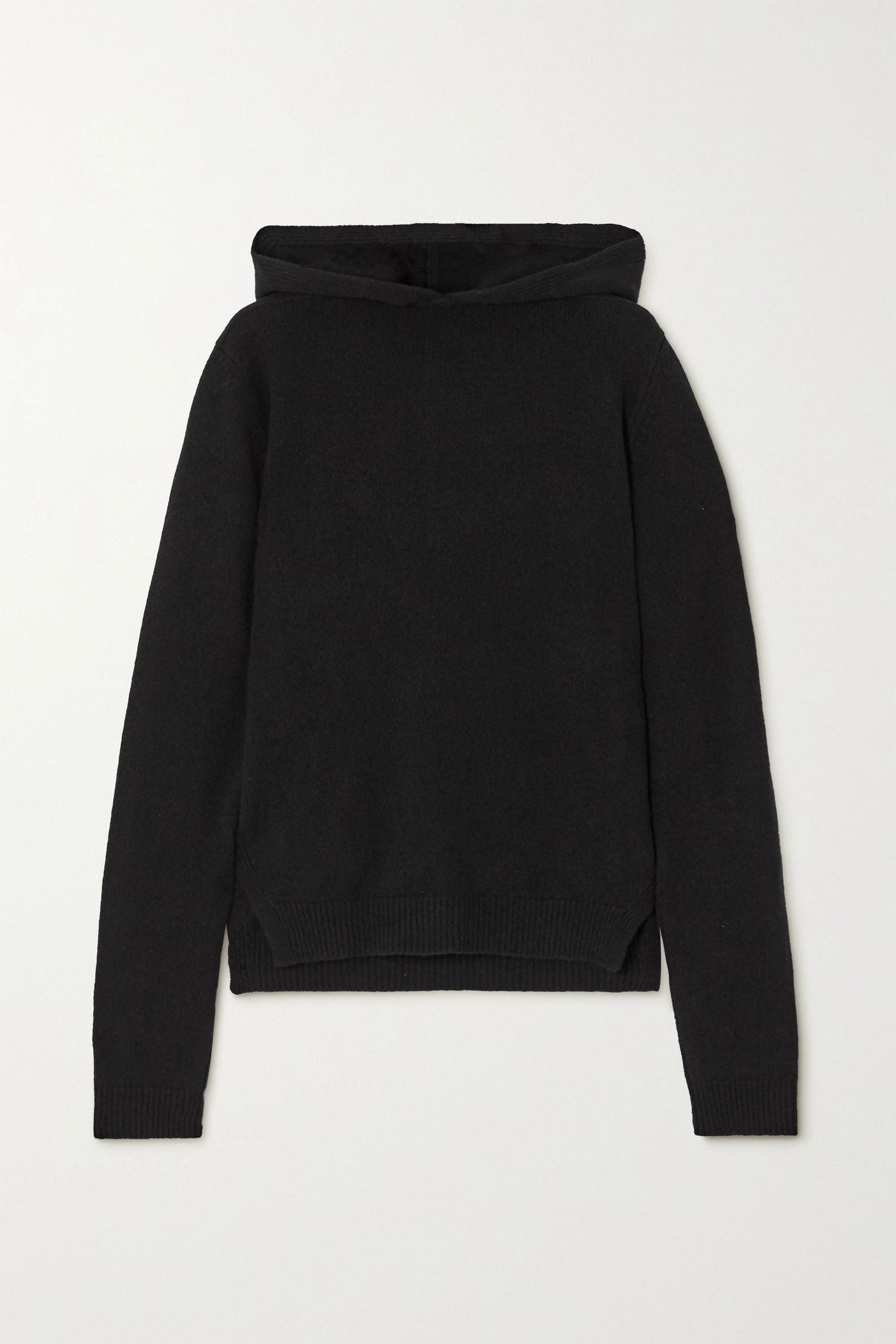 Cashmere and wool-blend hoodie - 1