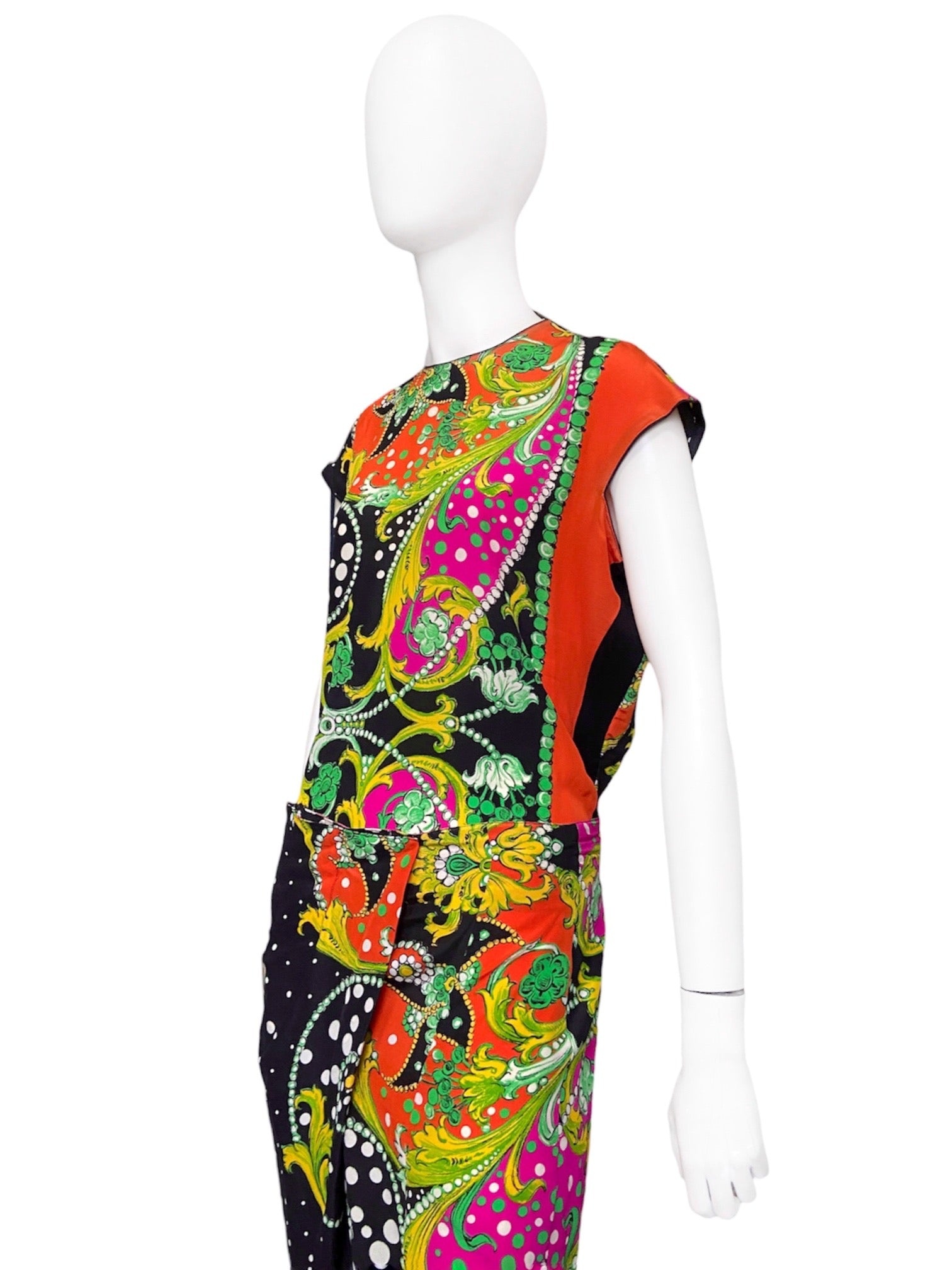 Gianni Versace Spring 1991 Abstract Baroque Draped Sarong Pant Top Ensemble 38 - 4