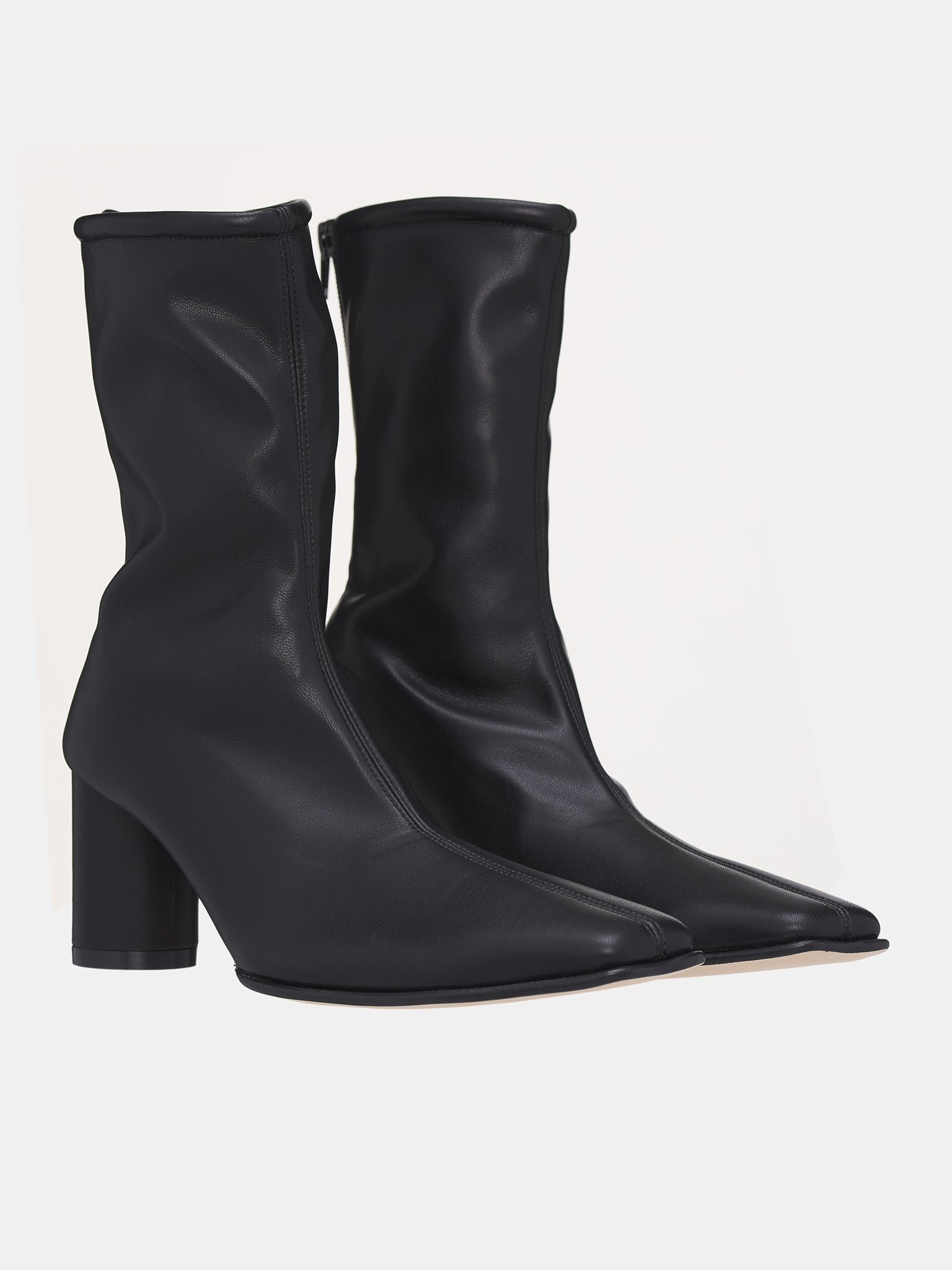 Pointed Slim Boots - 2