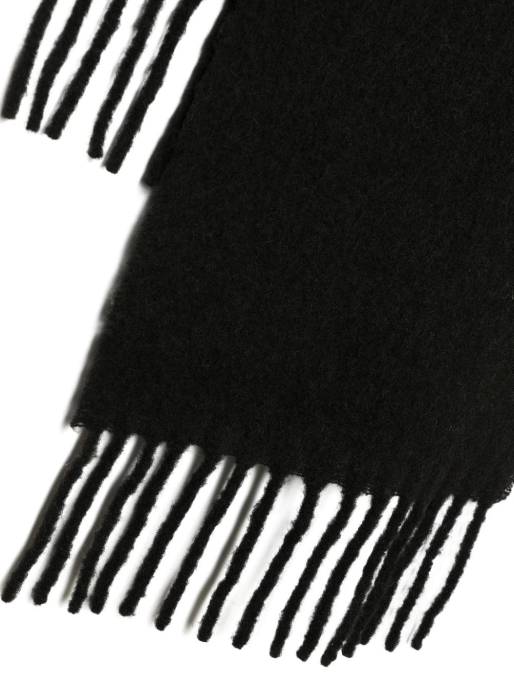 Anagram-patch fringed scarf - 3