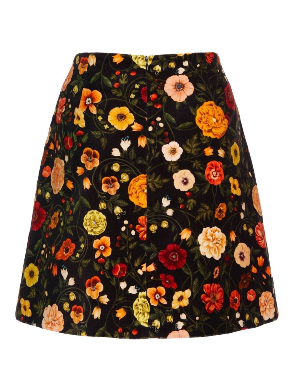 floral-print skirt - 4