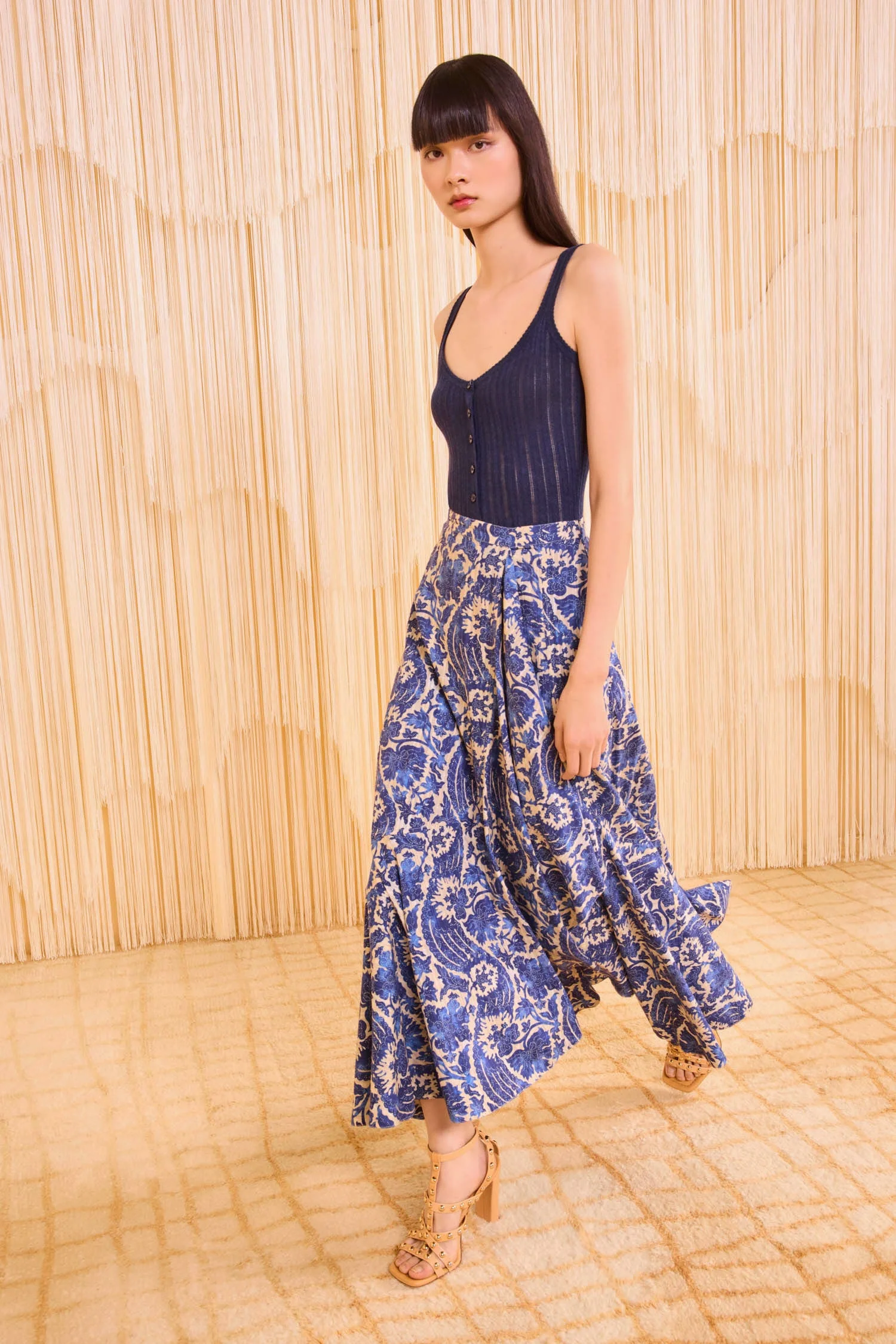 Sabina Faux Wrap Skirt - 1