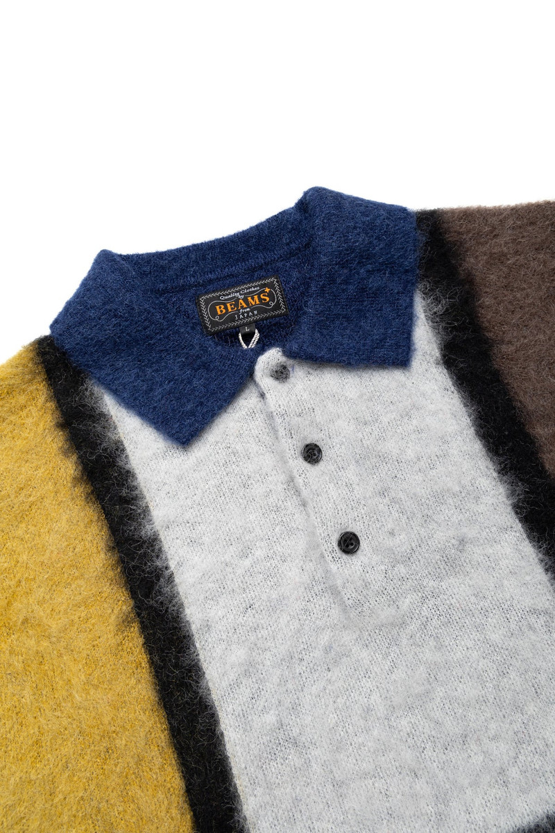 Knit Polo Shaggy 9G - Blue 5