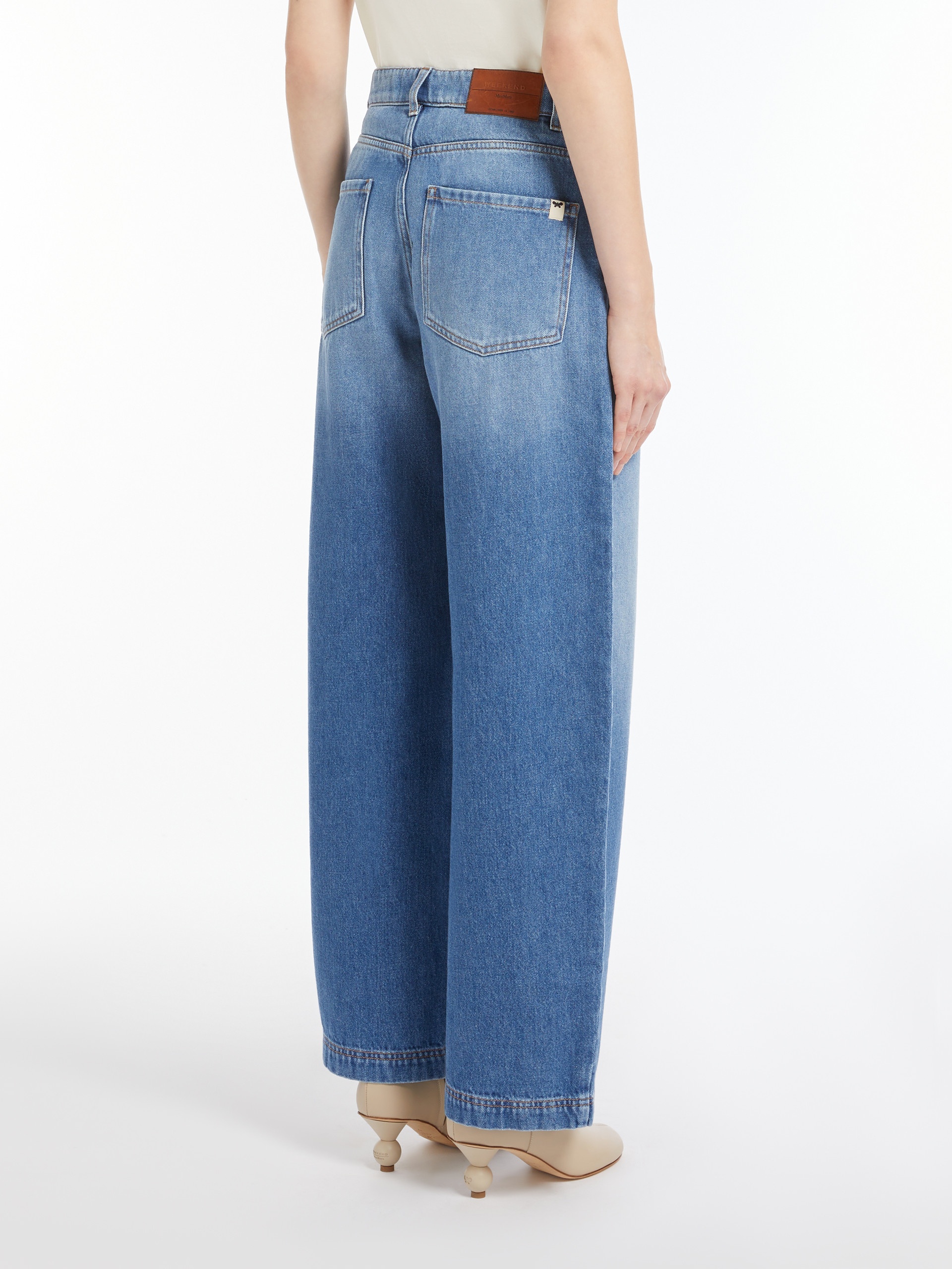 BRAVA Cotton denim barrel-leg jeans - 4