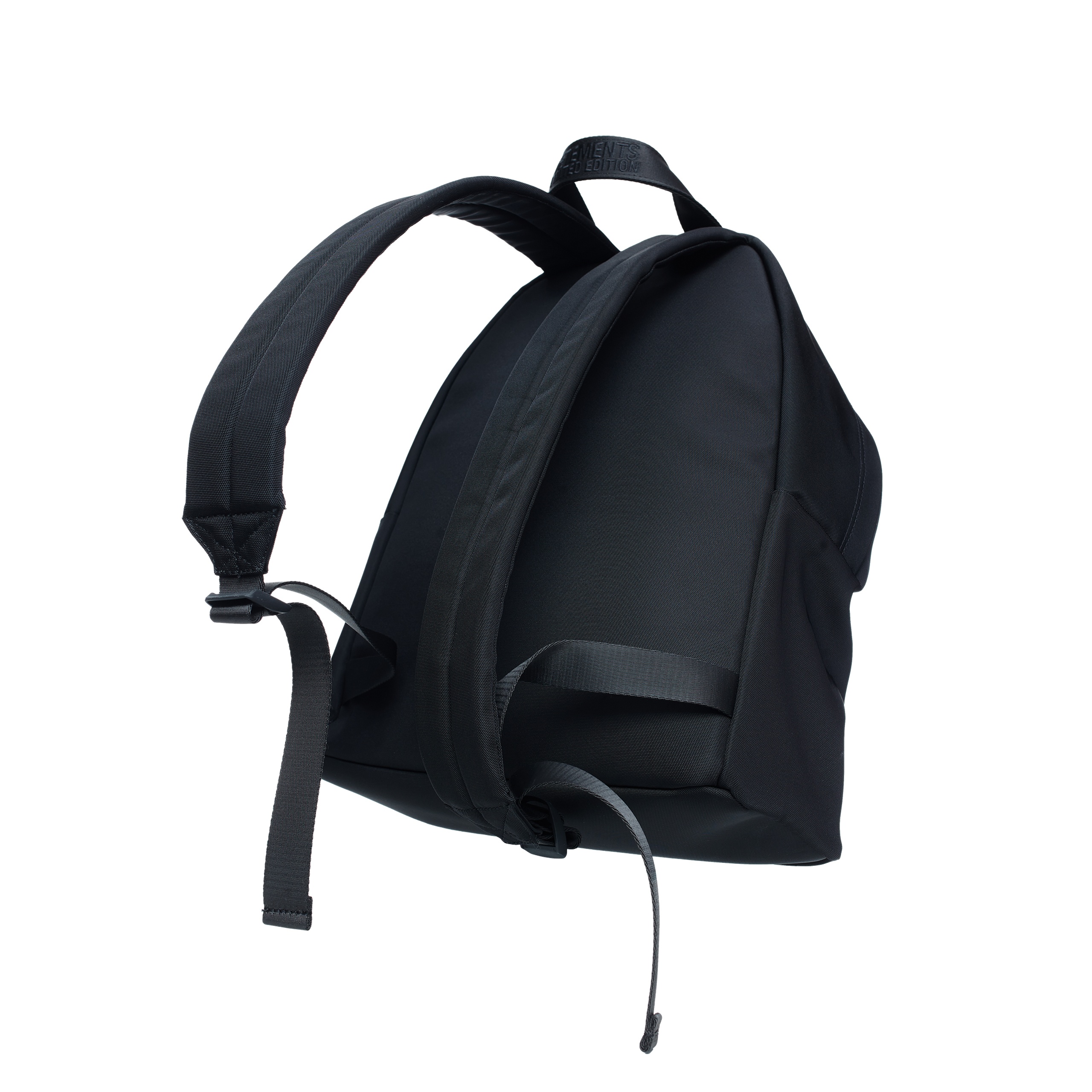 BLACK LOGO BACKPACK - 6