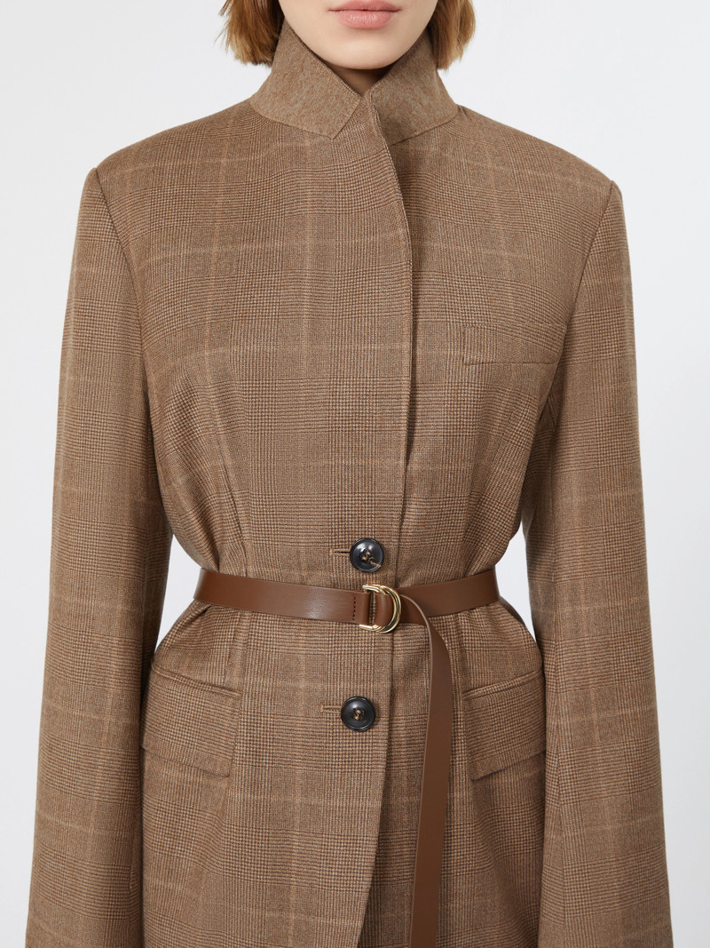 QUAGGA Wool flannel blazer - CAMEL 5