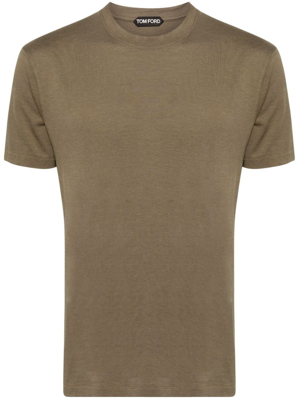 Tom Ford Men Lyocell And Cotton Regular Fit T-Shirt - 1