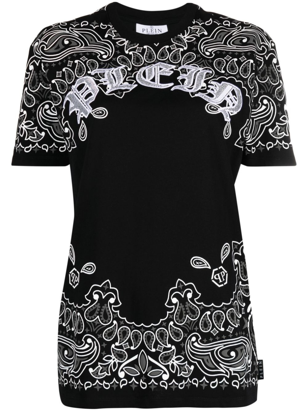 paisley-print short -sleeve T-shirt - 1