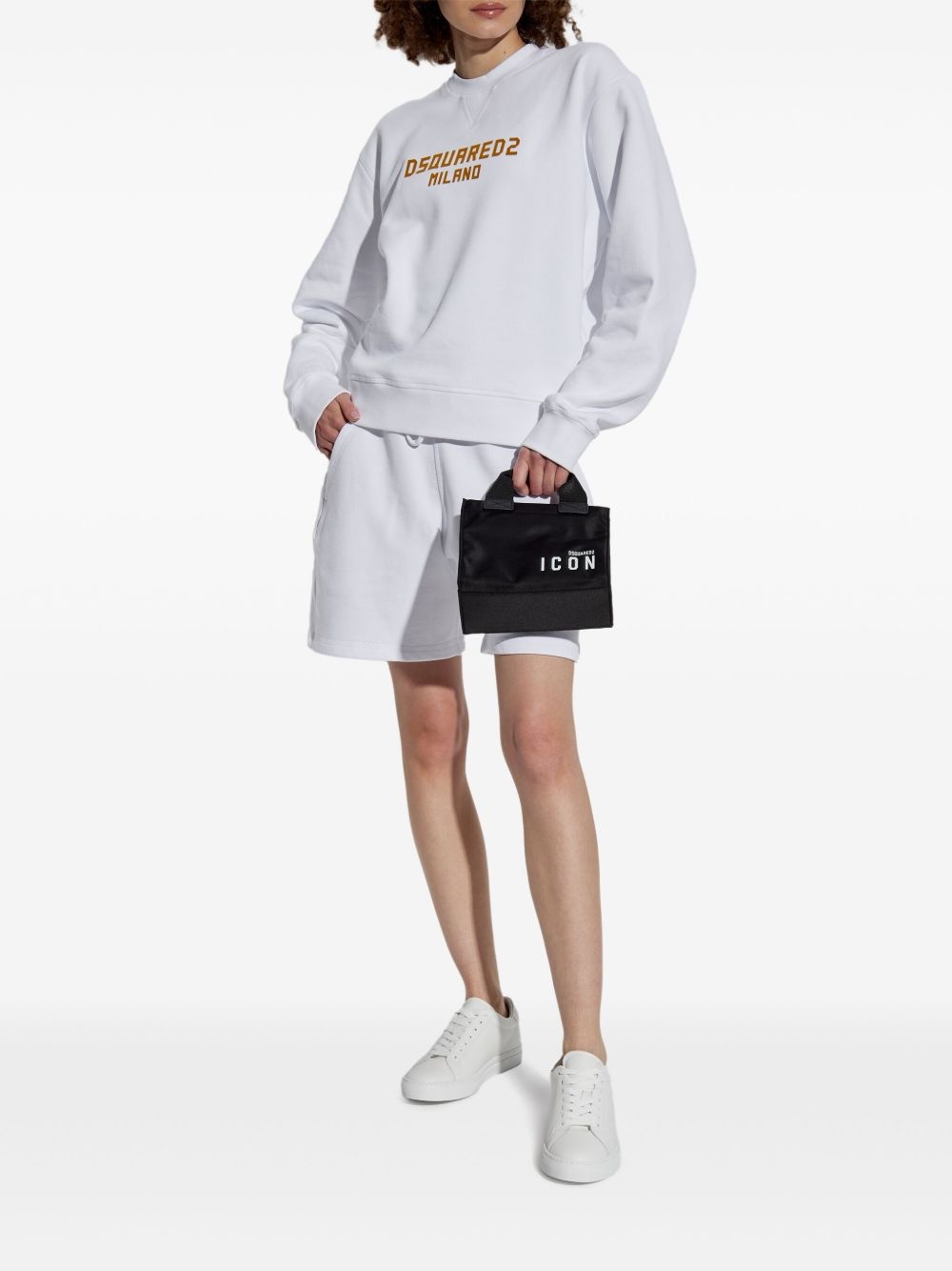 printed track shorts - 2