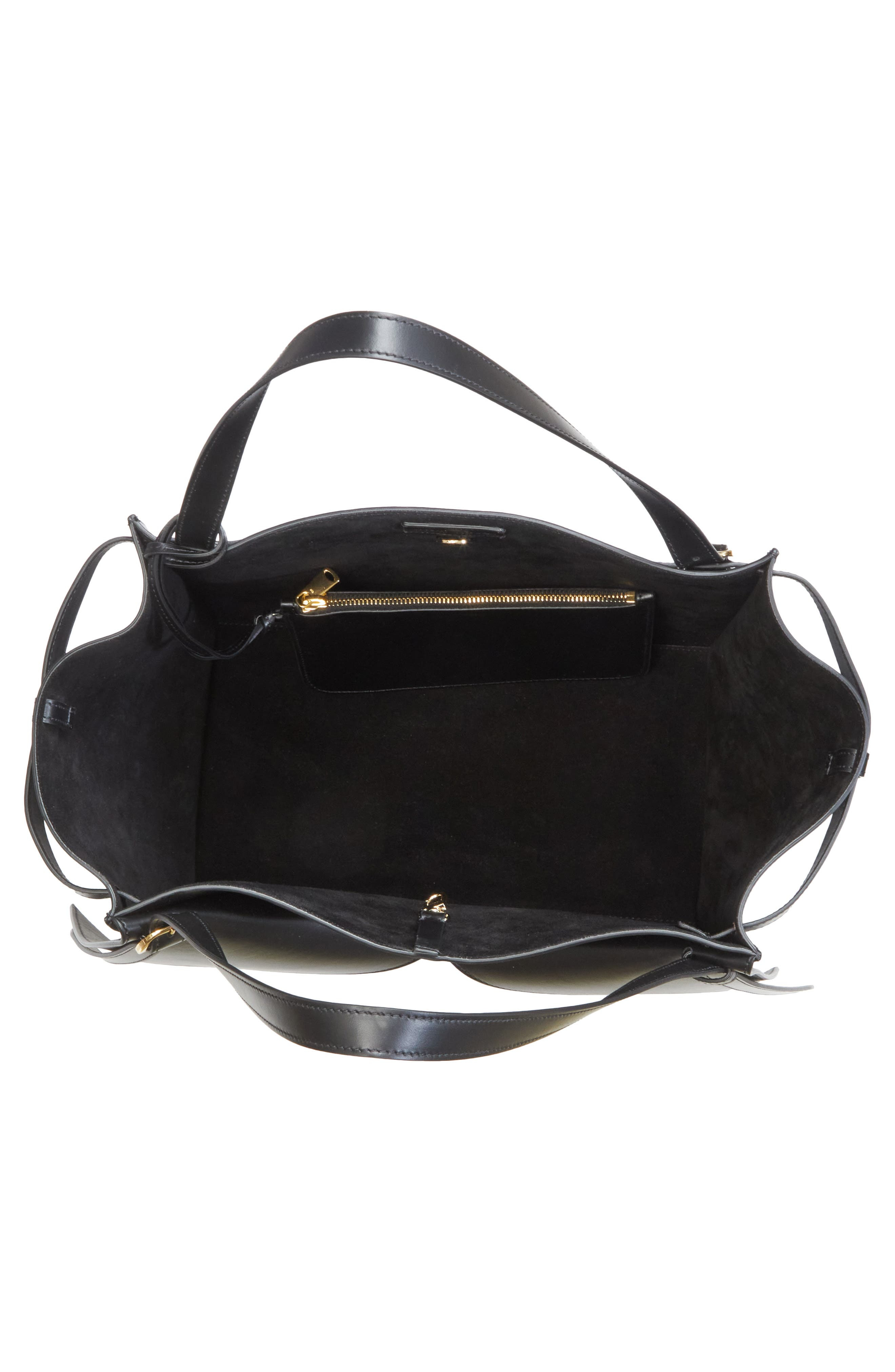 Coperni Belt Cabas Leather Tote in Black/Black at Nordstrom - 4