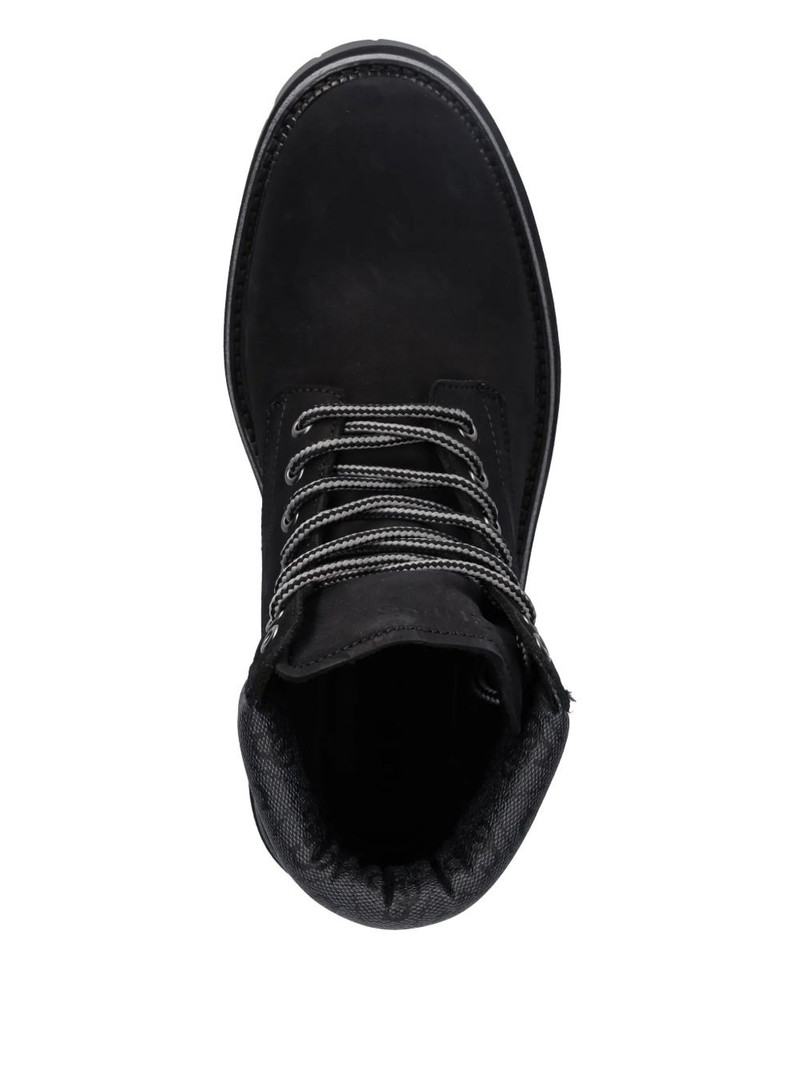 lace-up logo boots 4