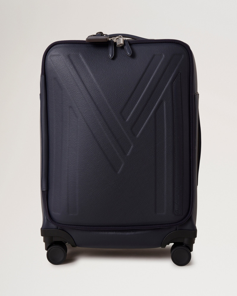 Leather 4 Wheel Suitcase Night Sky Small Classic Grain 1