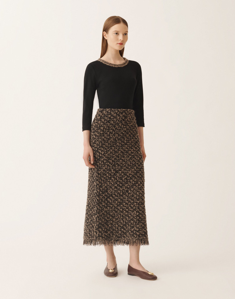 Tweed and sequin skirt 3