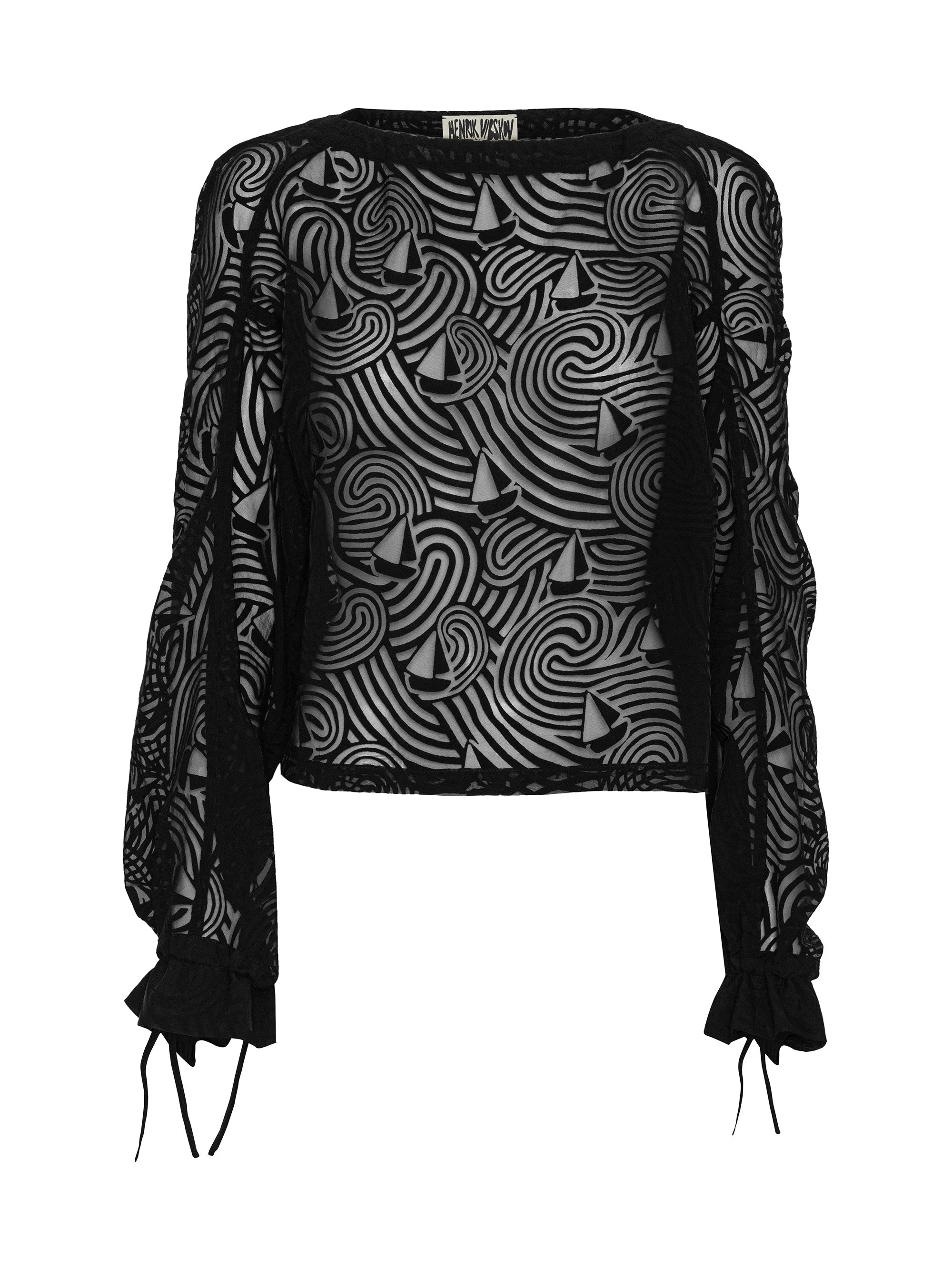 DELIVERY BLOUSE - DARK STORMY SEA - 1