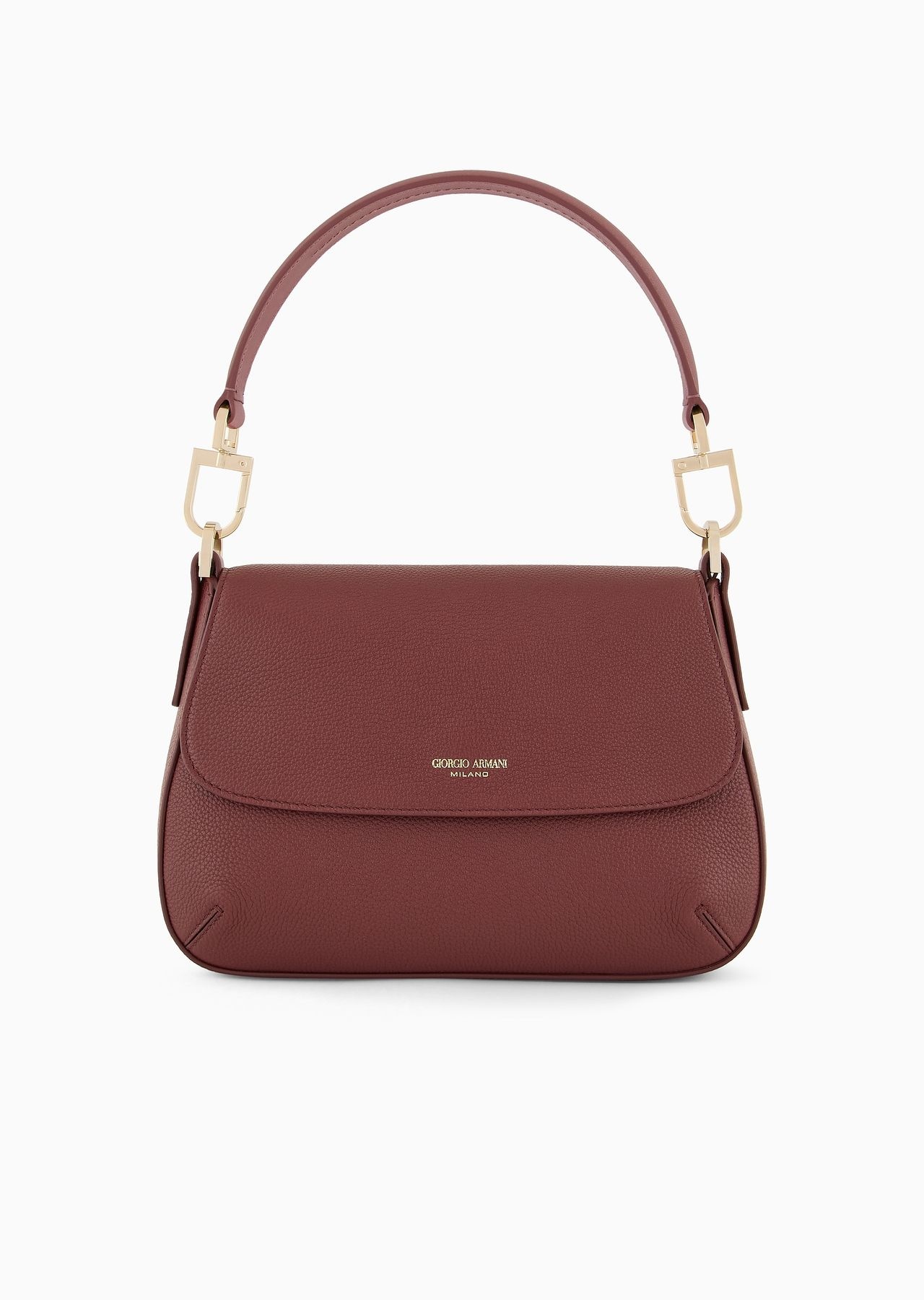 ASV small la Prima Soft pebbled leather handbag - 1