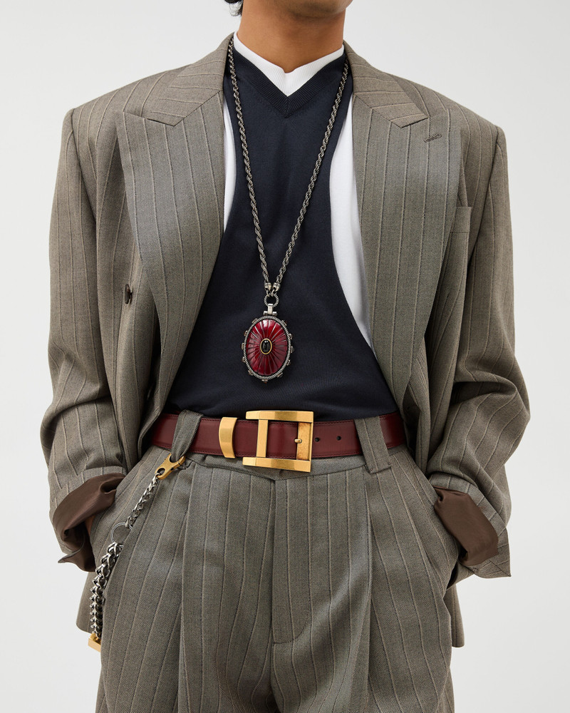 VERSACE Leather Belt 4 cm outlook