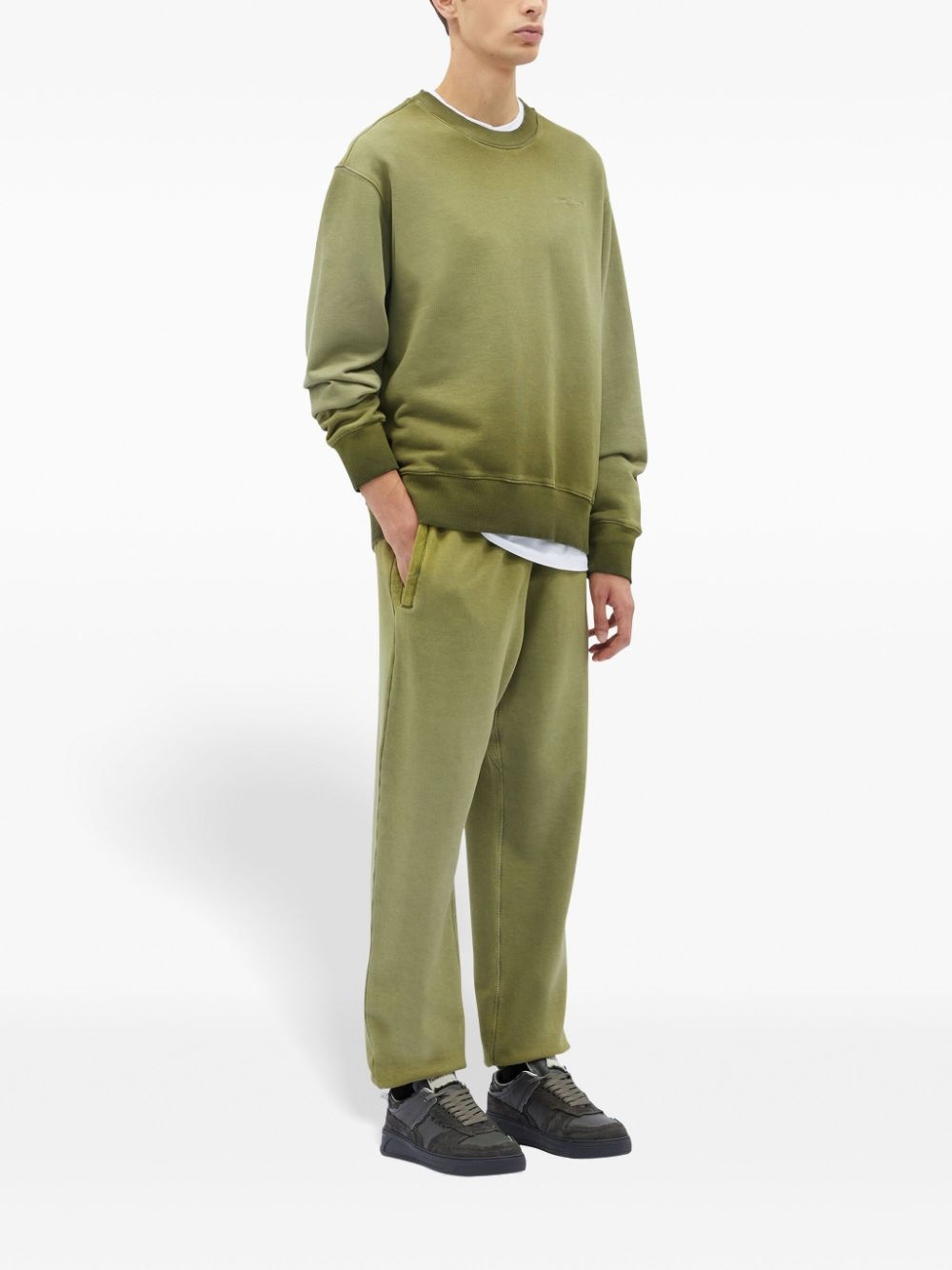 embroidered-logo cotton sweatshirt - 2