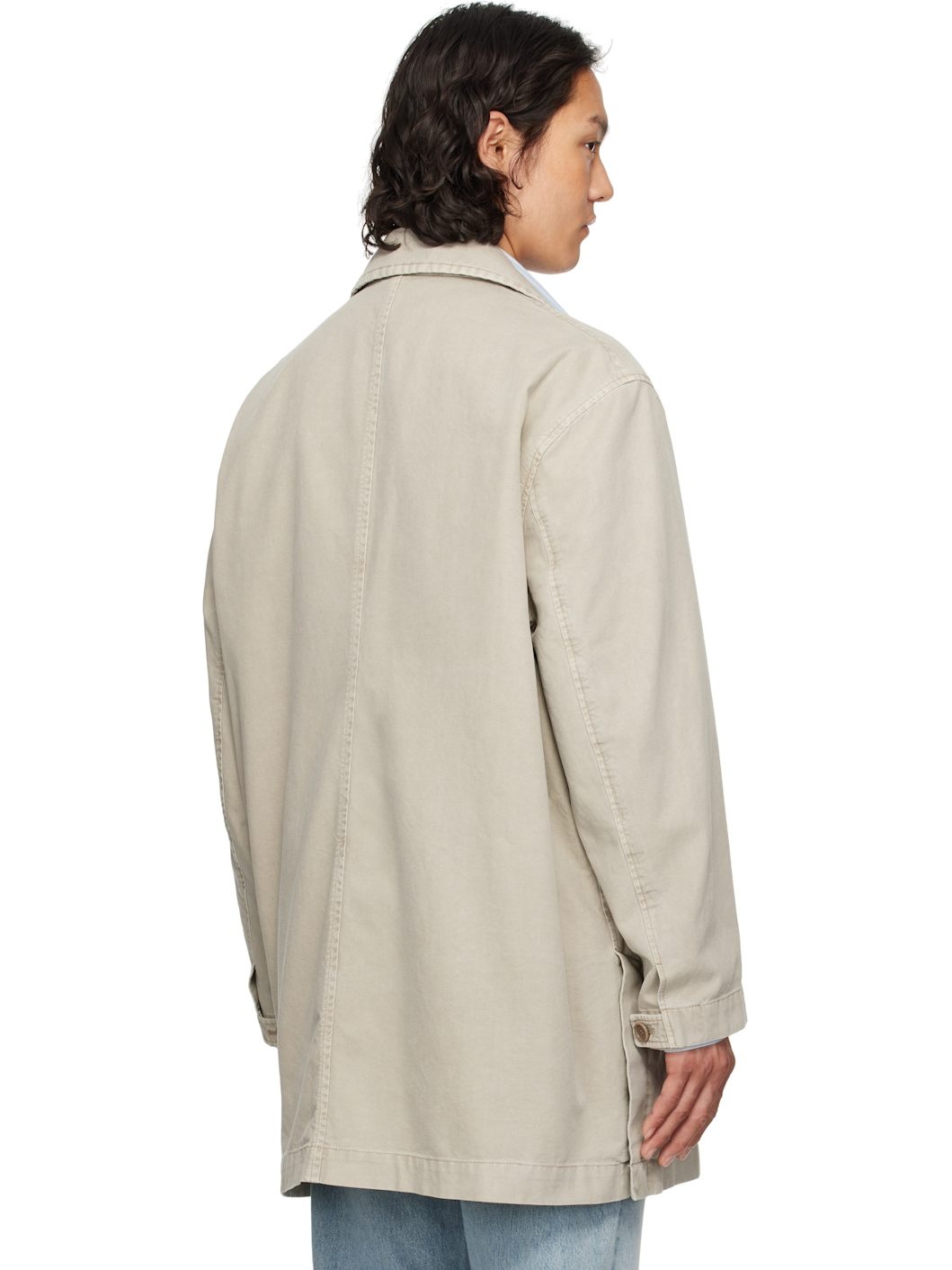 Khaki Canvas Coat - 3