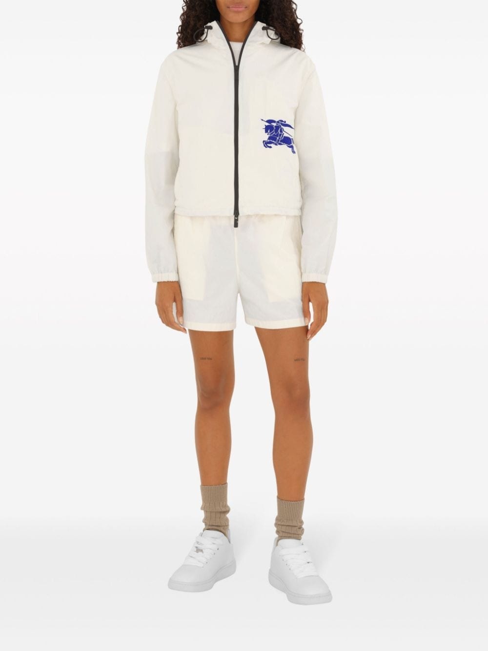 Equestrian Knight-appliquÃ© cropped jacket - 2