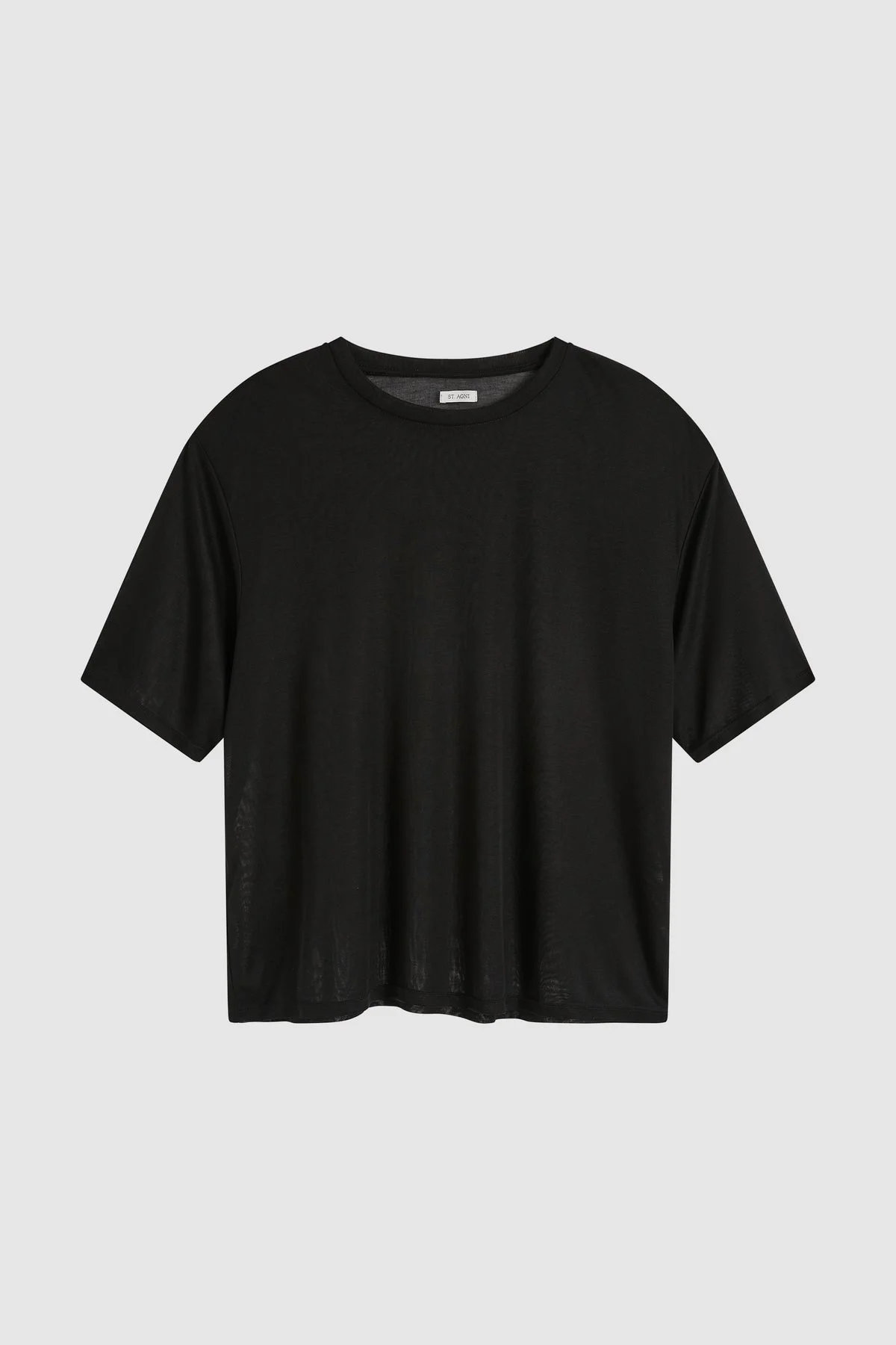 Fine Jersey Relaxed Tee - Black - 1