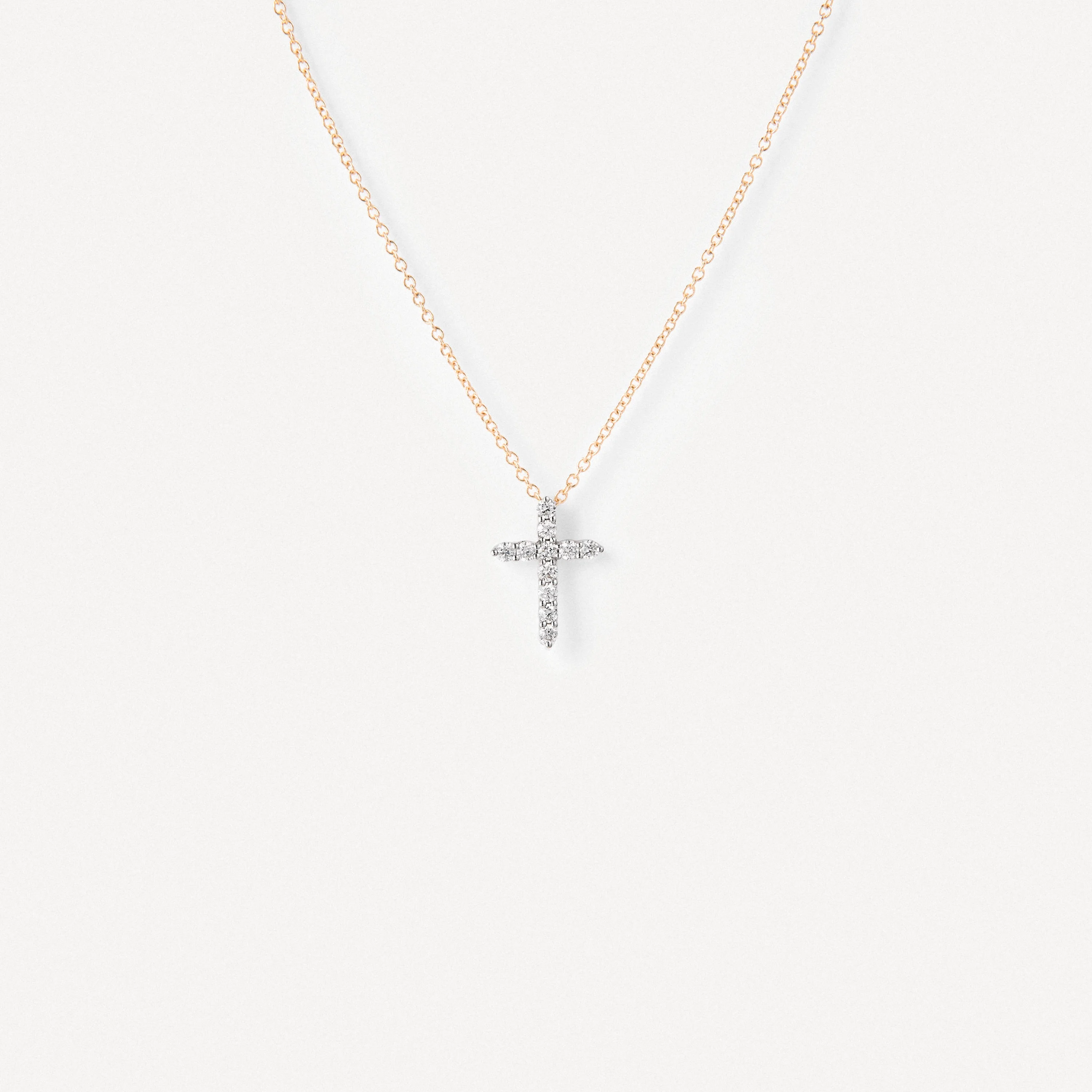 White gold and diamond cross Necklace TOUS ATELIER - 1