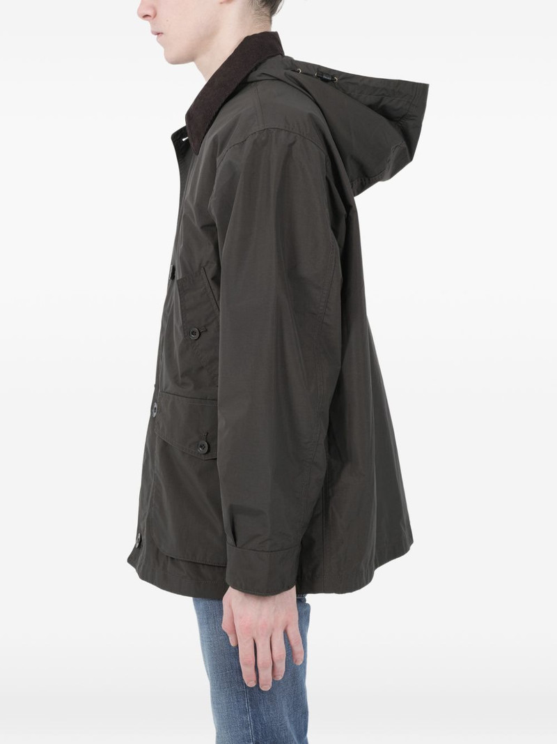 Nanamica hooded corduroy-collar jacket outlook