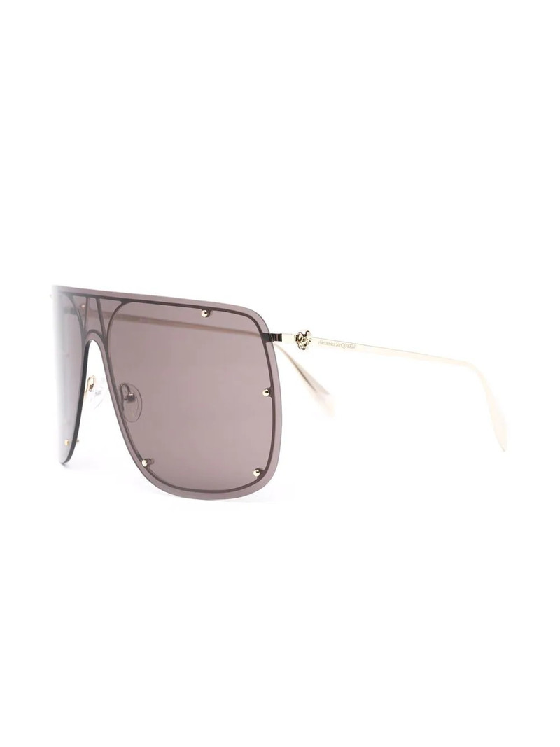 Alexander McQueen stud-detail pilot sunglasses outlook