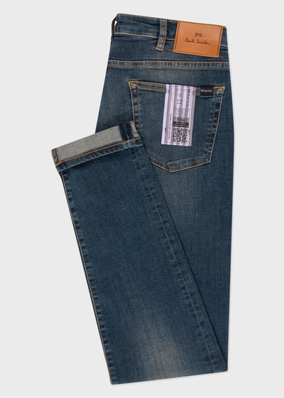 Paul Smith Antique-Wash 'Organic Reflex Stretch' Jeans outlook