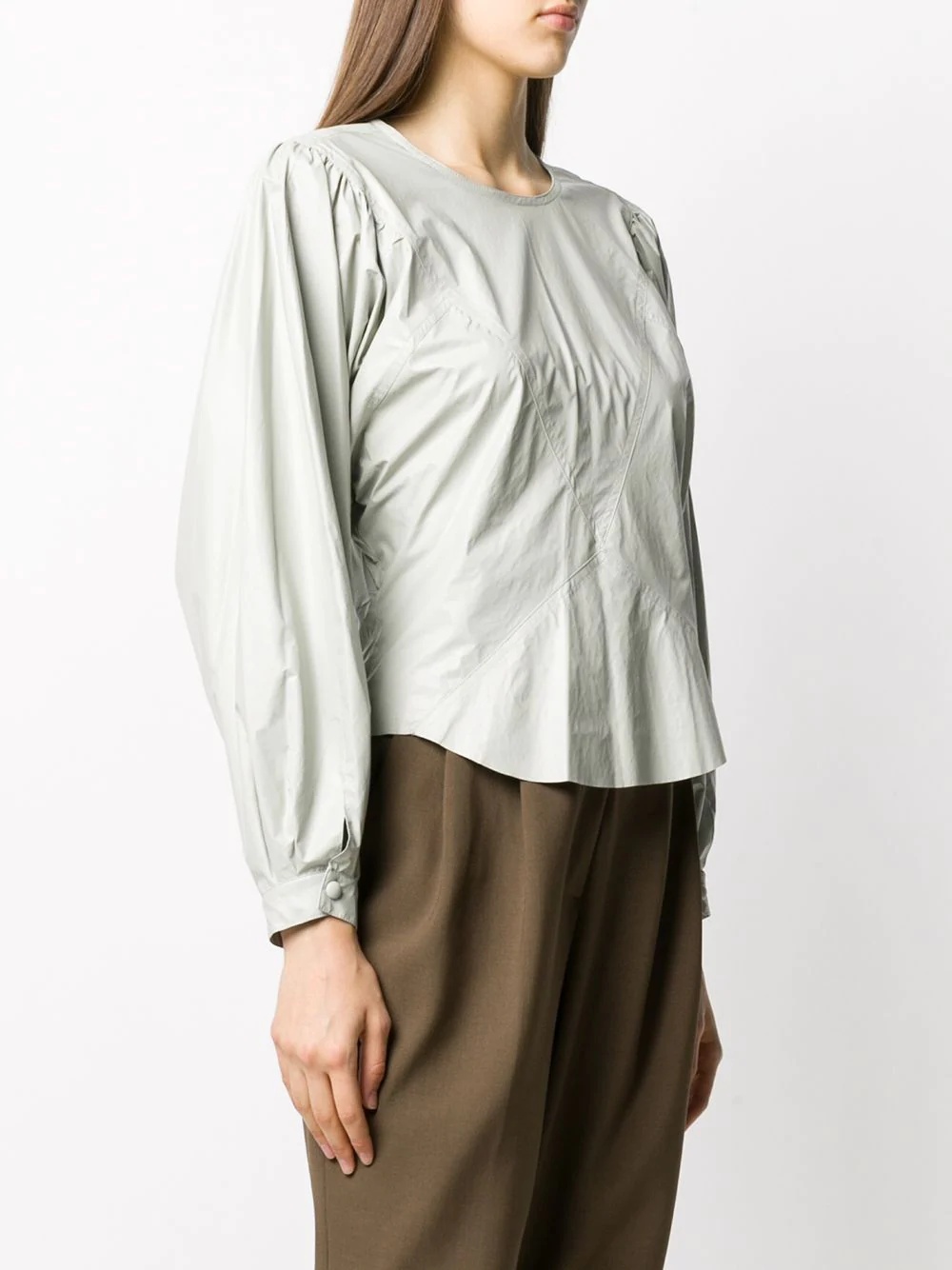 panel-design long sleeve top - 3