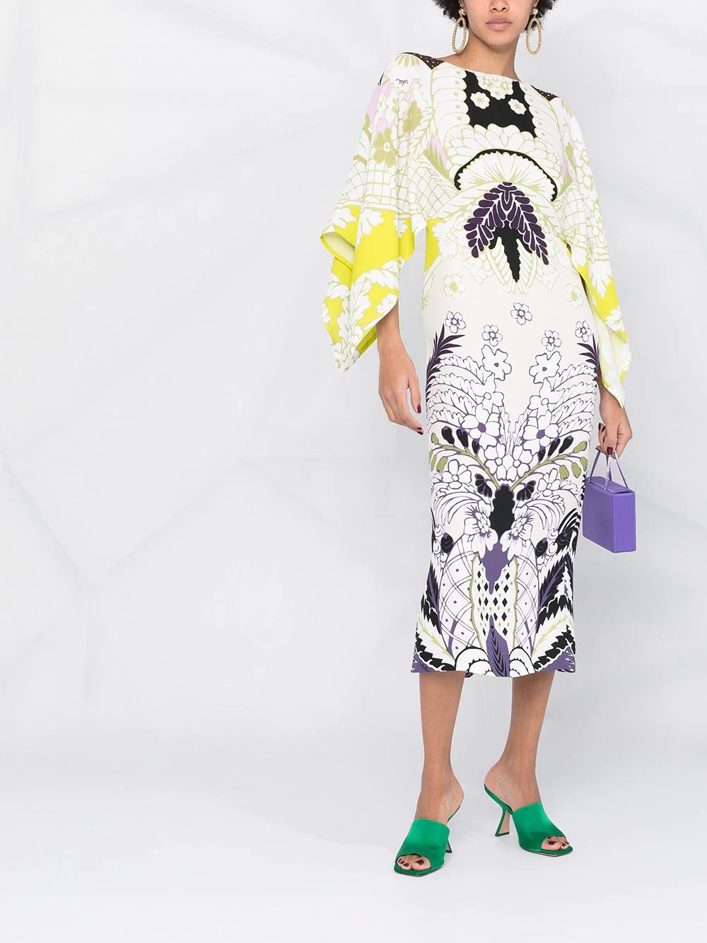 Tropical Word Arazzo kaftan dress - 2