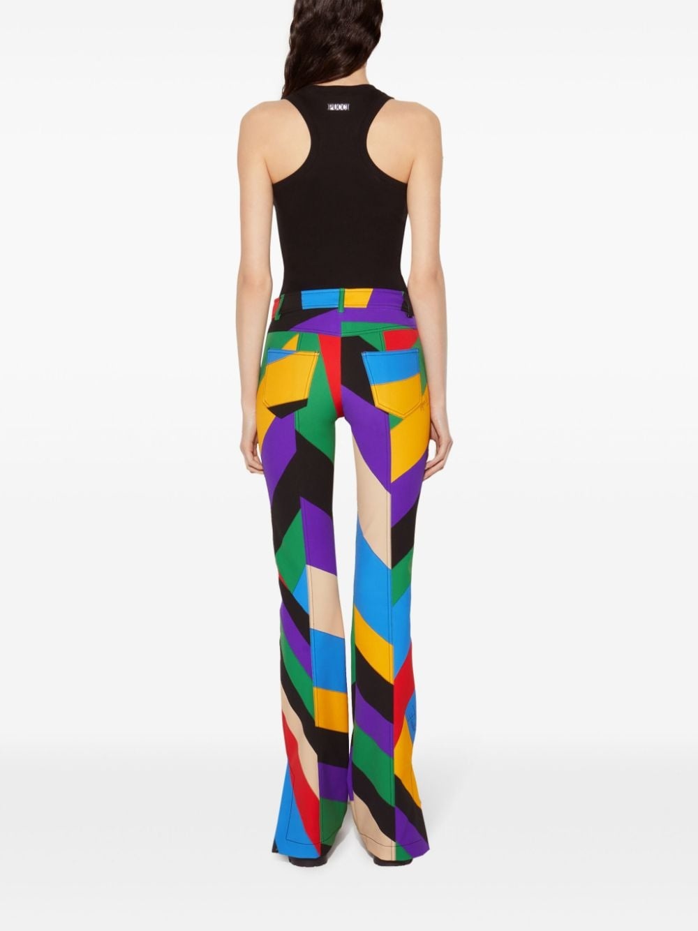 Iride-print trousers - 4