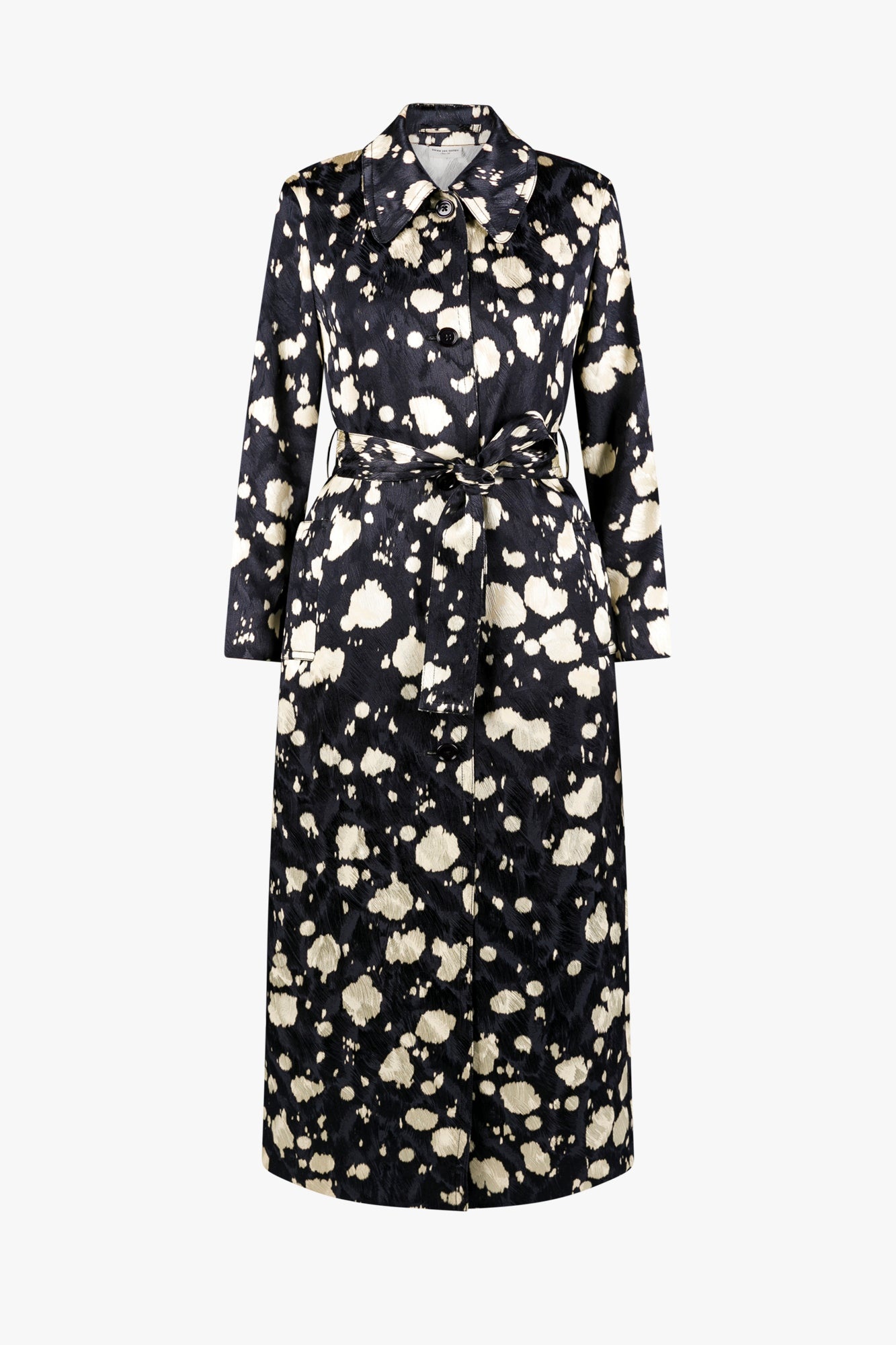 LONG BELTED COAT - 1