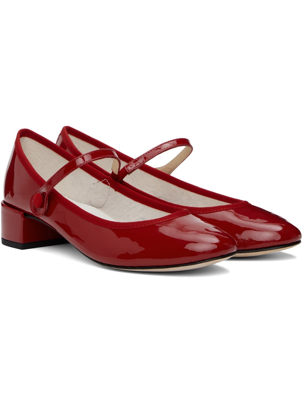 Red Rose Mary Jane Heels - 4