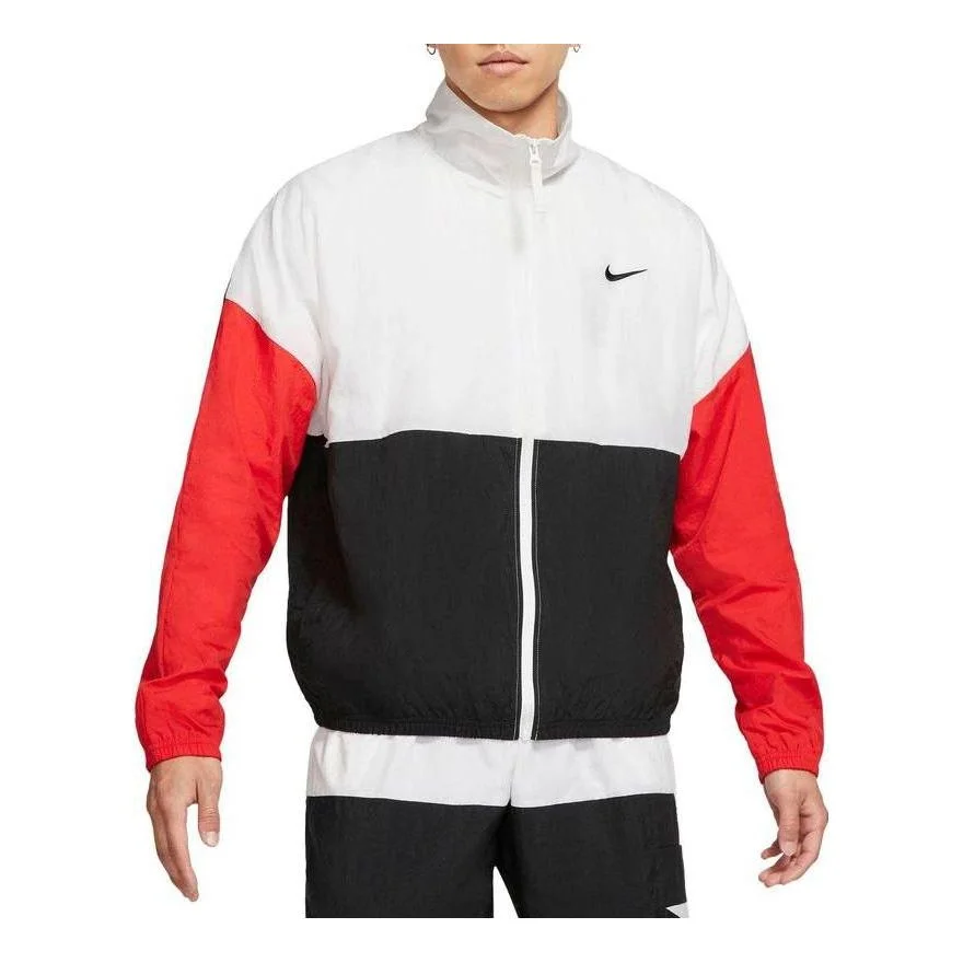 Nike Starting 5 Basketball Jacket Coat Full Zip 'Black Red White' CW7348-101 - 1