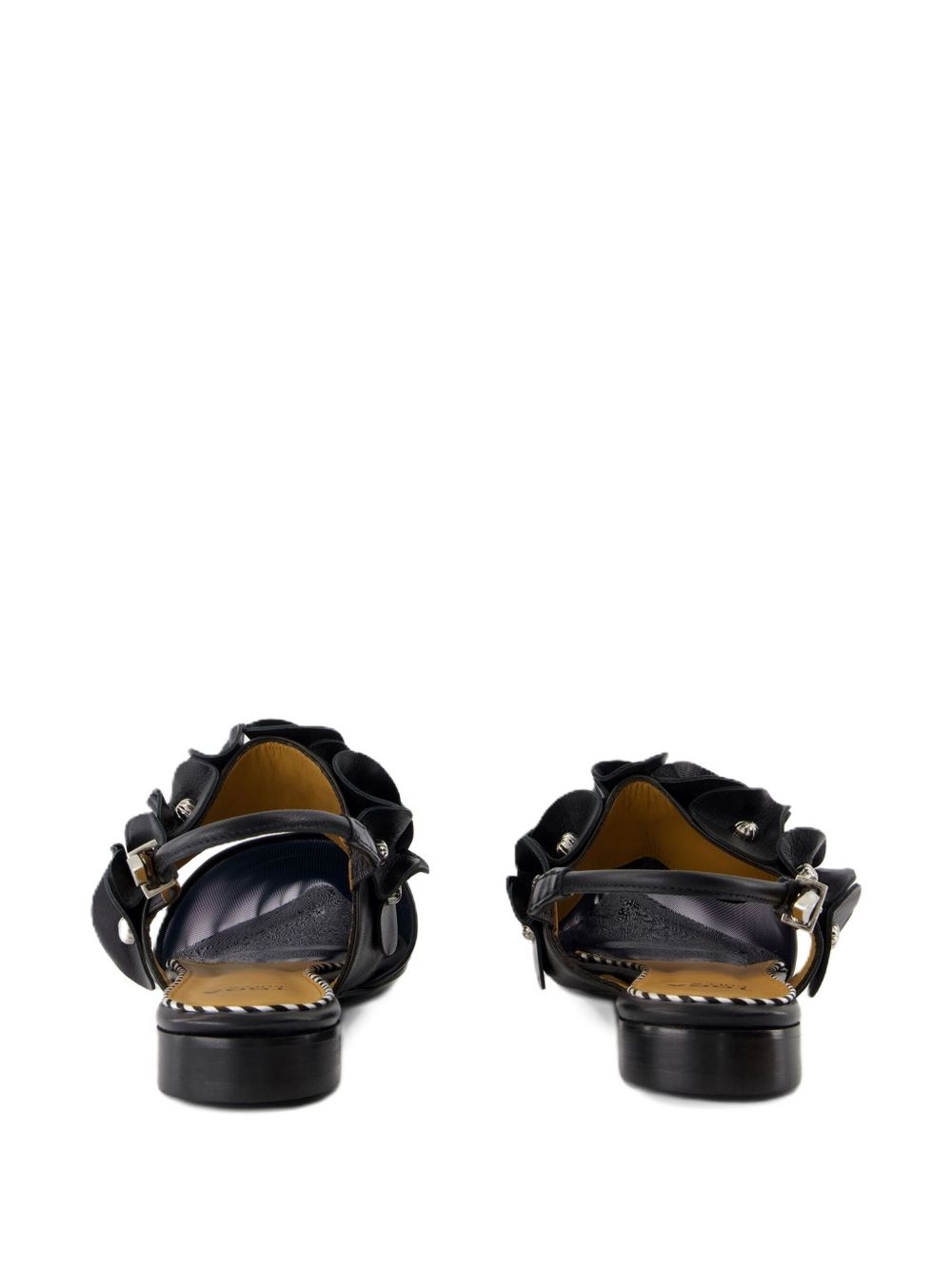 leather ballerina shoes - 3