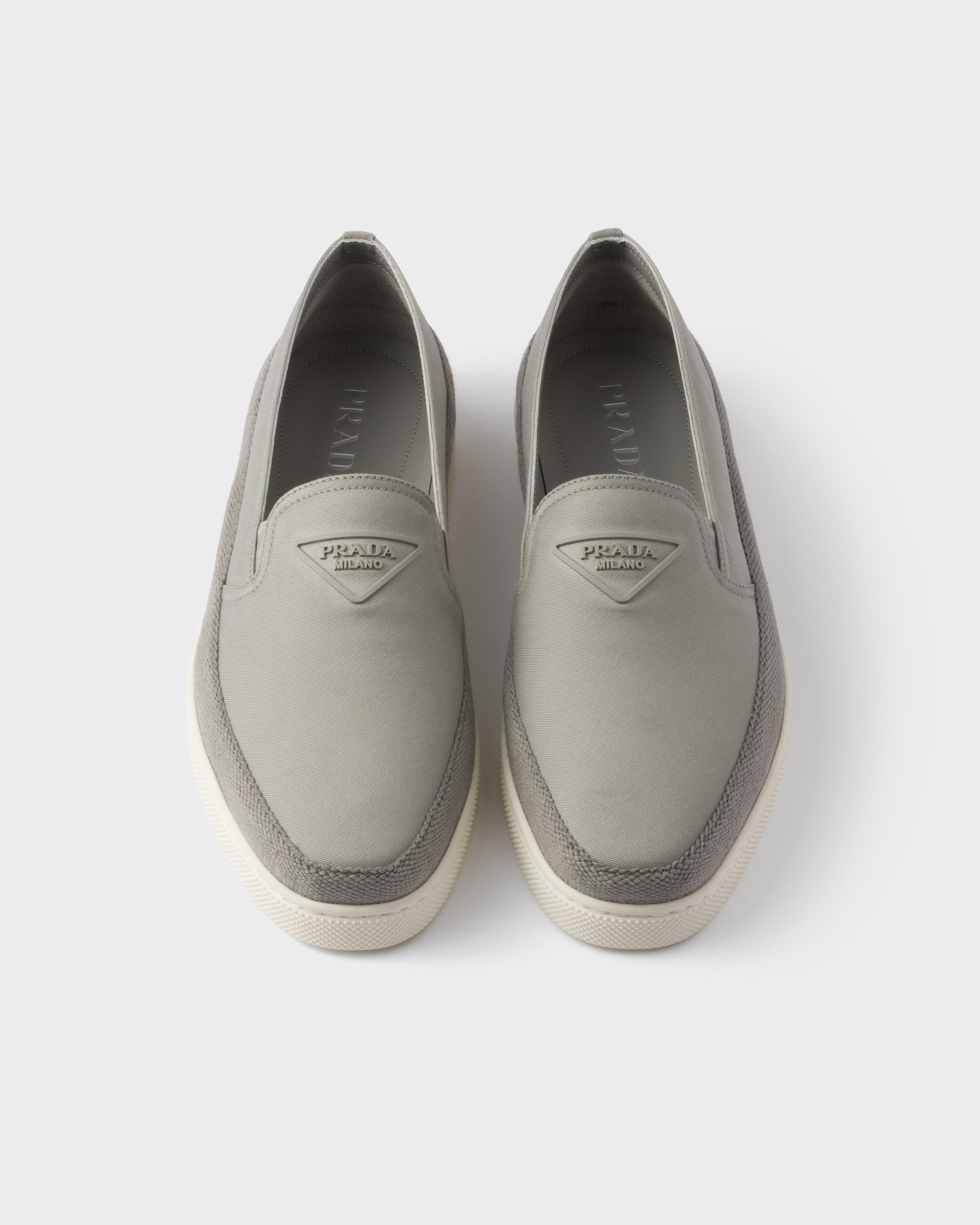 Cotton canvas slip-ons - 4