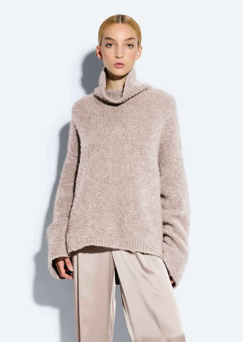 LAPOINTE Alpaca Oversized Turtleneck Sweater outlook