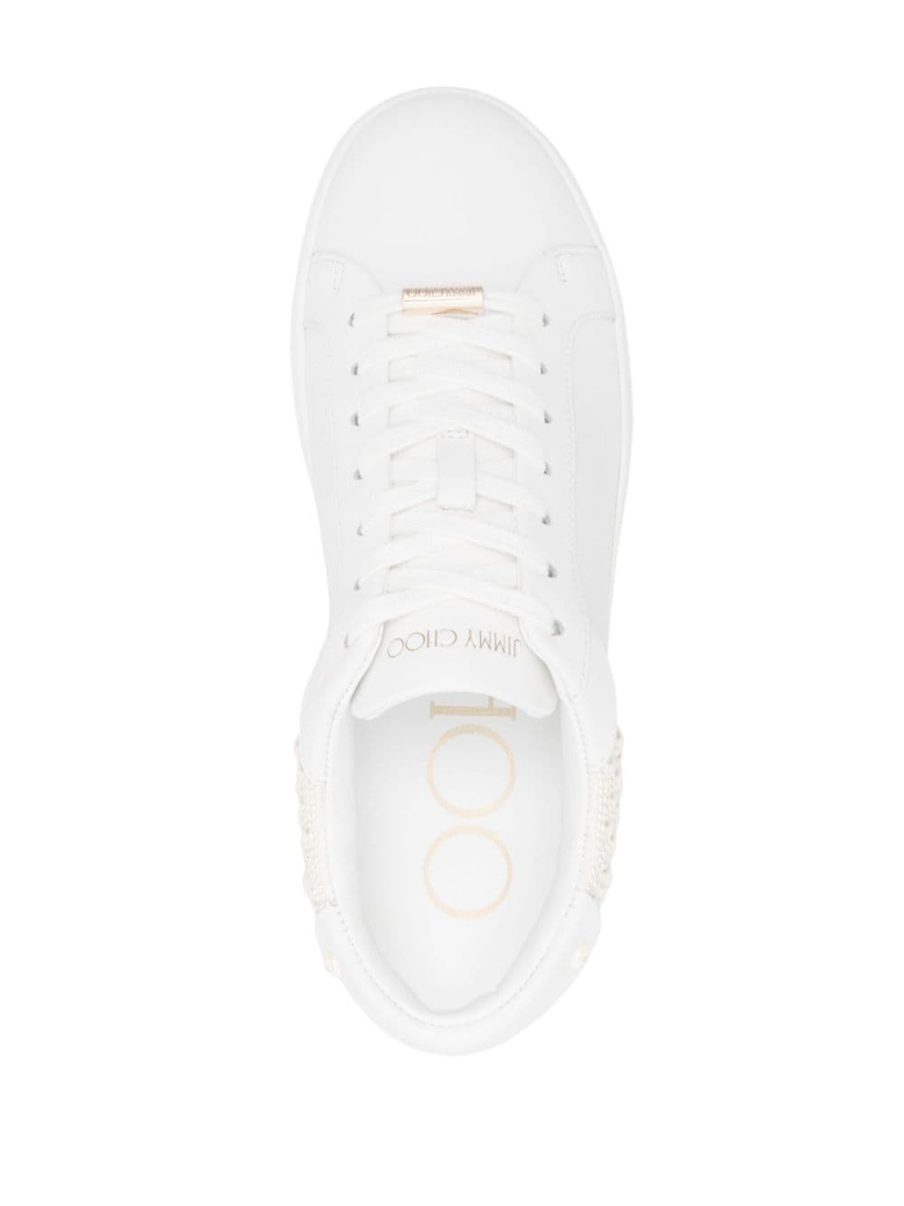 Rome/F pearl-embellished sneakers - 4