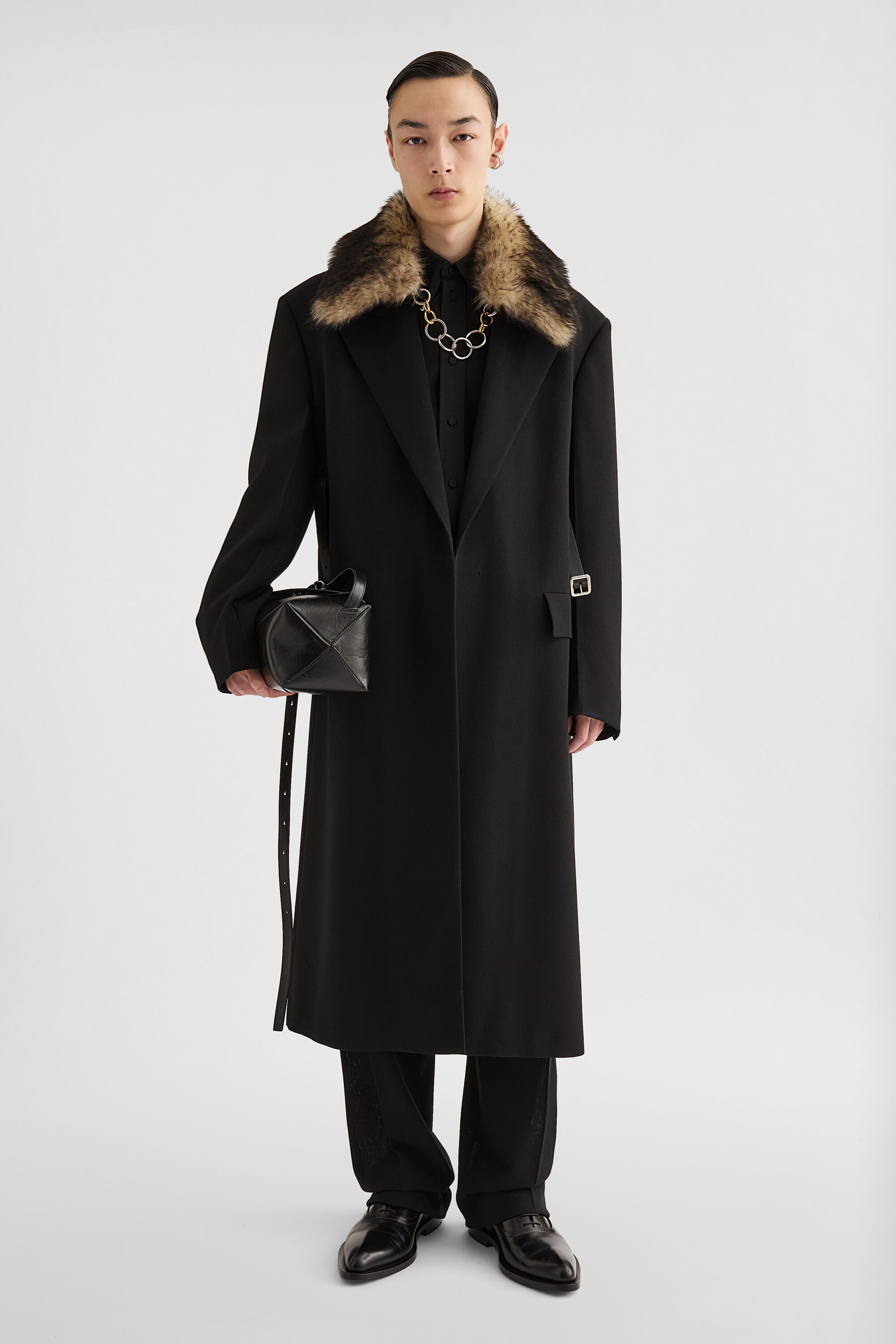 Wool Canvas Tailored Coat - 2