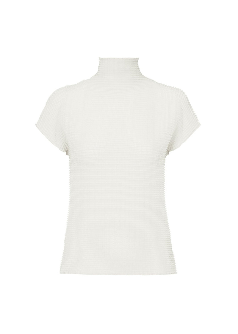 WOOLY PLEATS BK/WT-46 TOP - 1