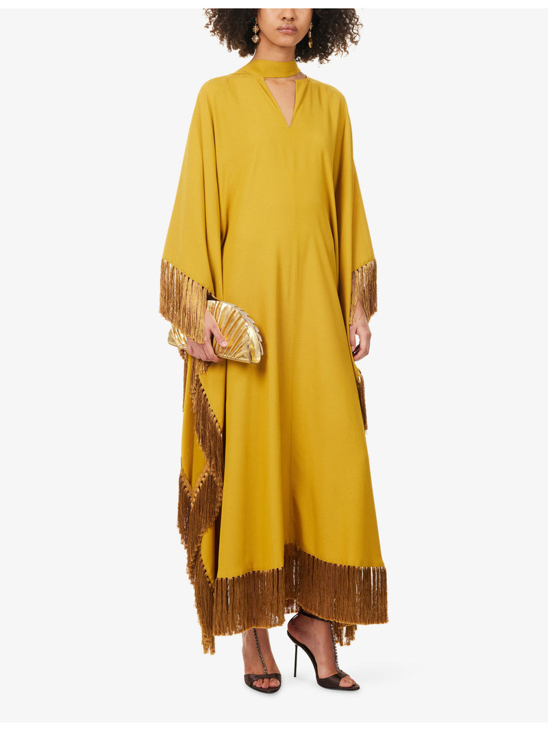 Taller Marmo Hammamet Fringed Woven Kaftan outlook