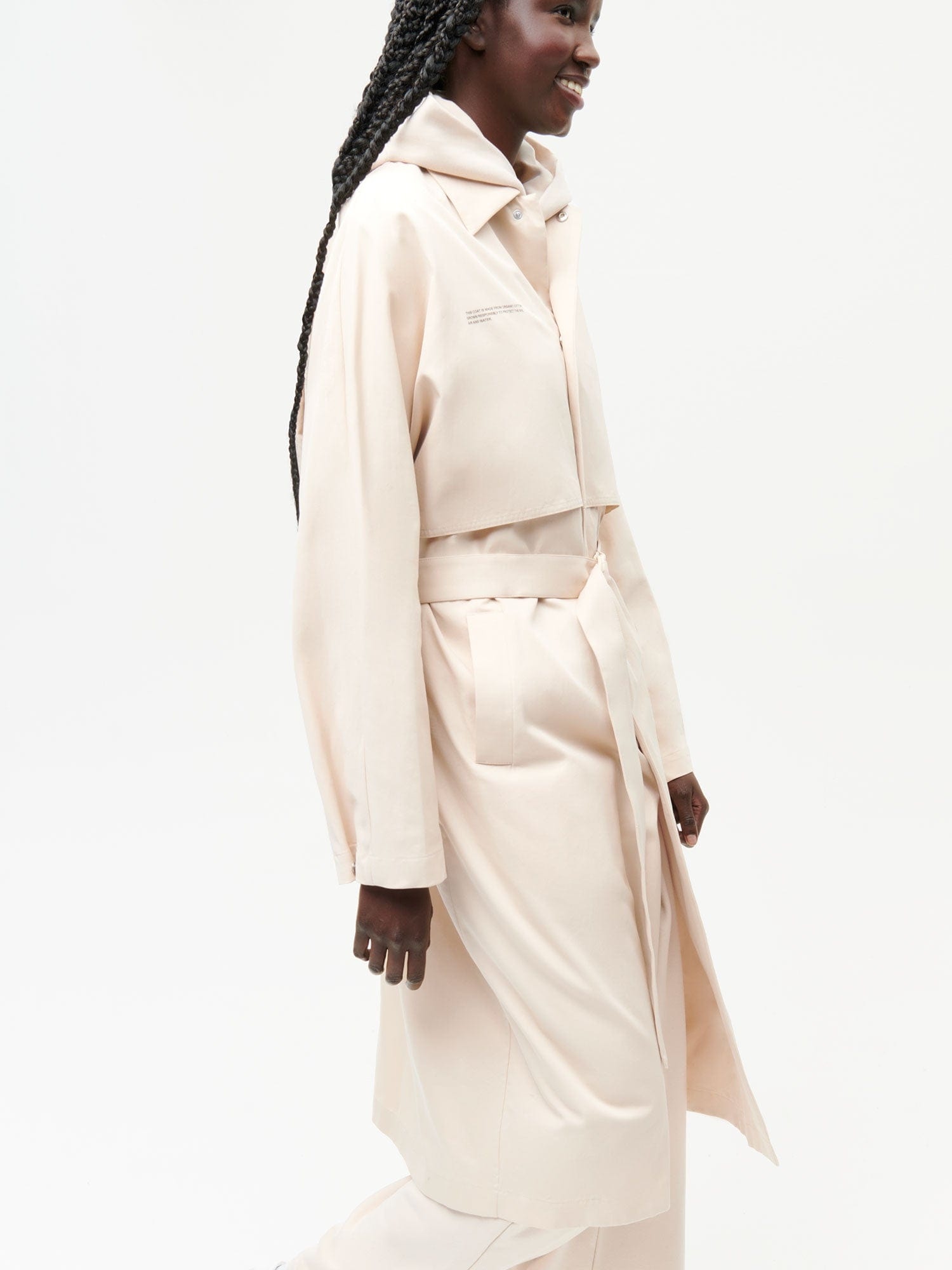 Womens Archive Organic Cotton Trench Coat - Sand - 5