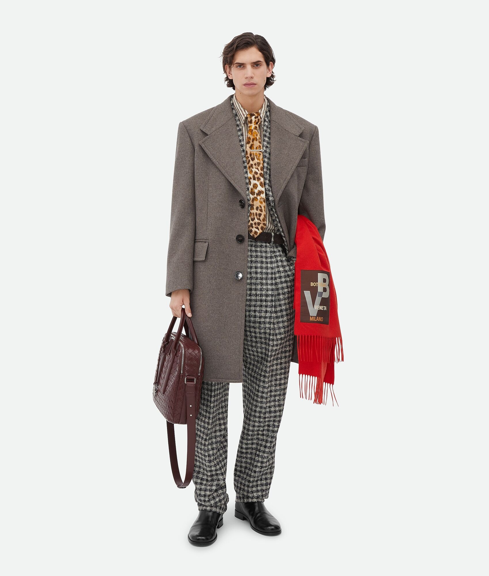 Boucle Gingham Wool Jacket - 4