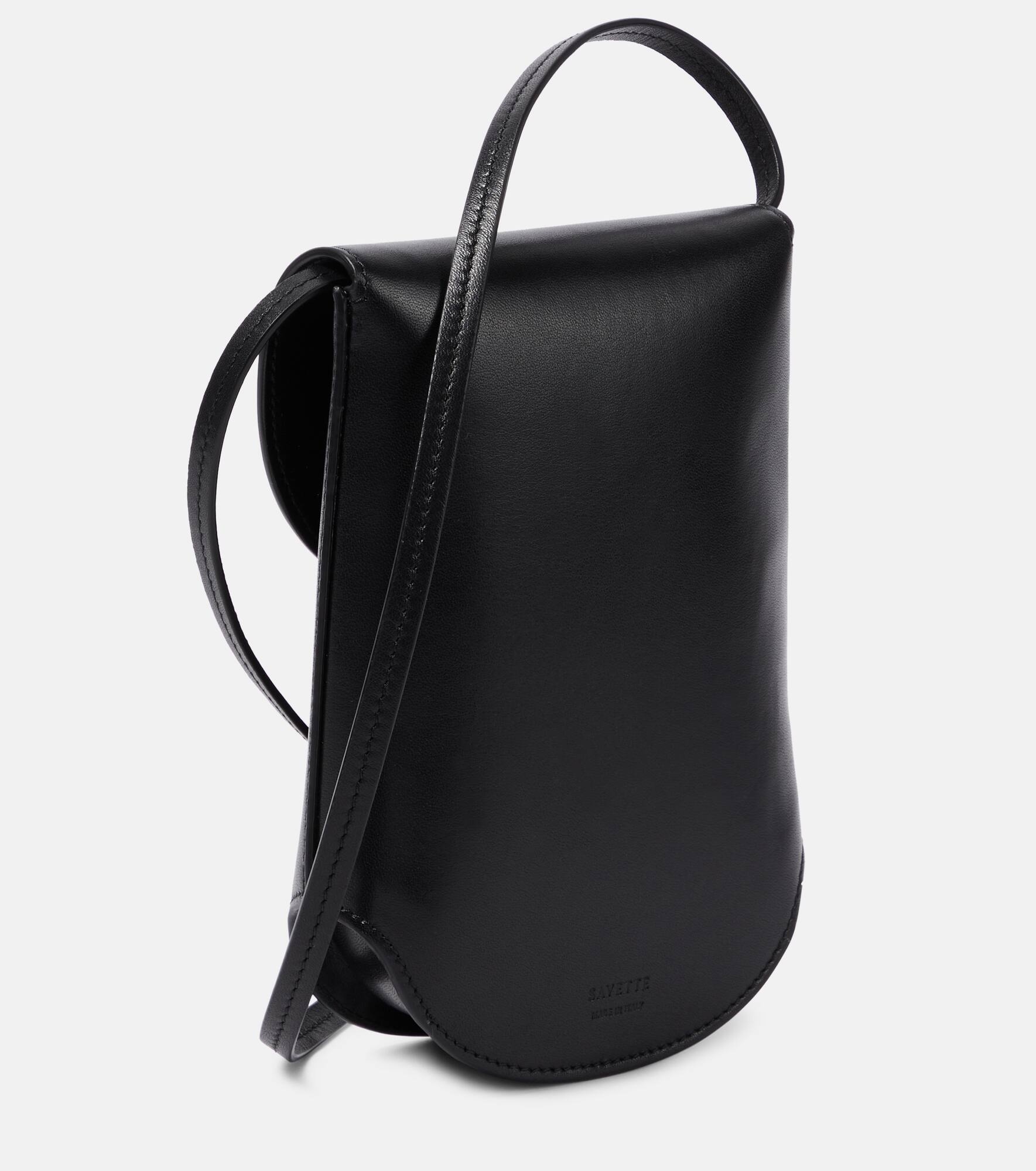 Tondo leather crossbody bag - 4