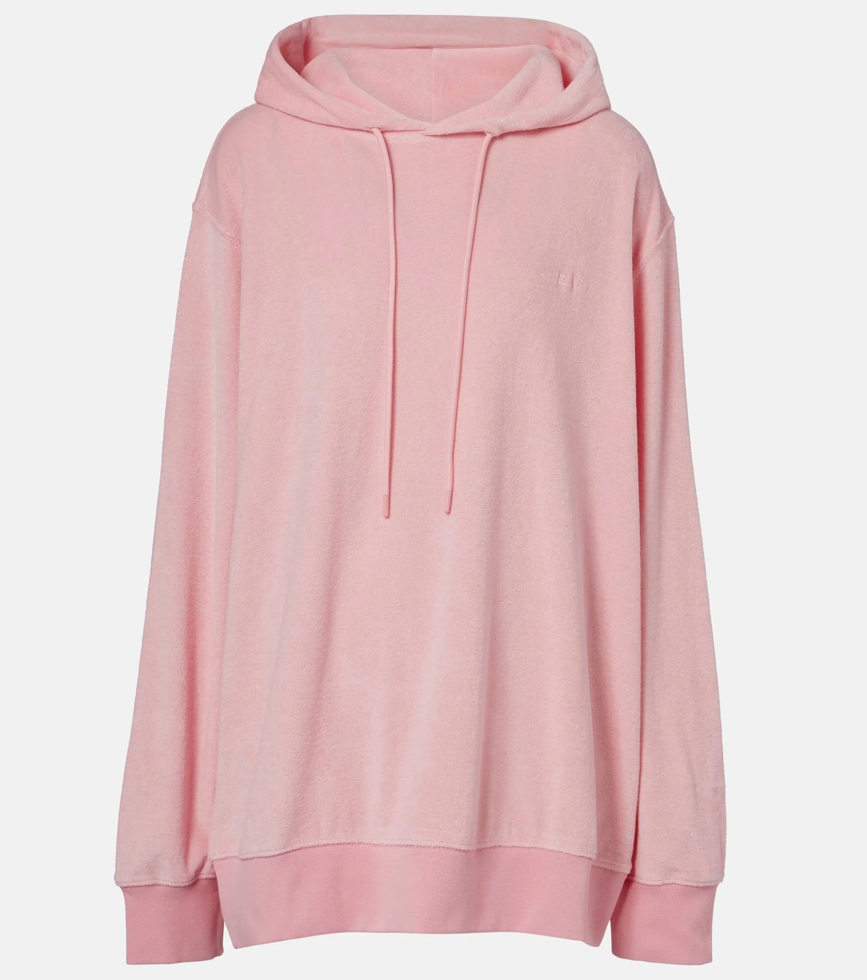 Logo cotton terry hoodie - 1