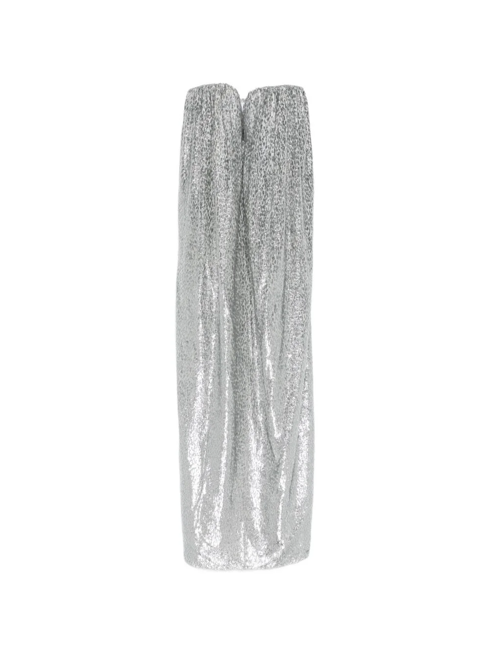 metallic-effect maxi dress - 1