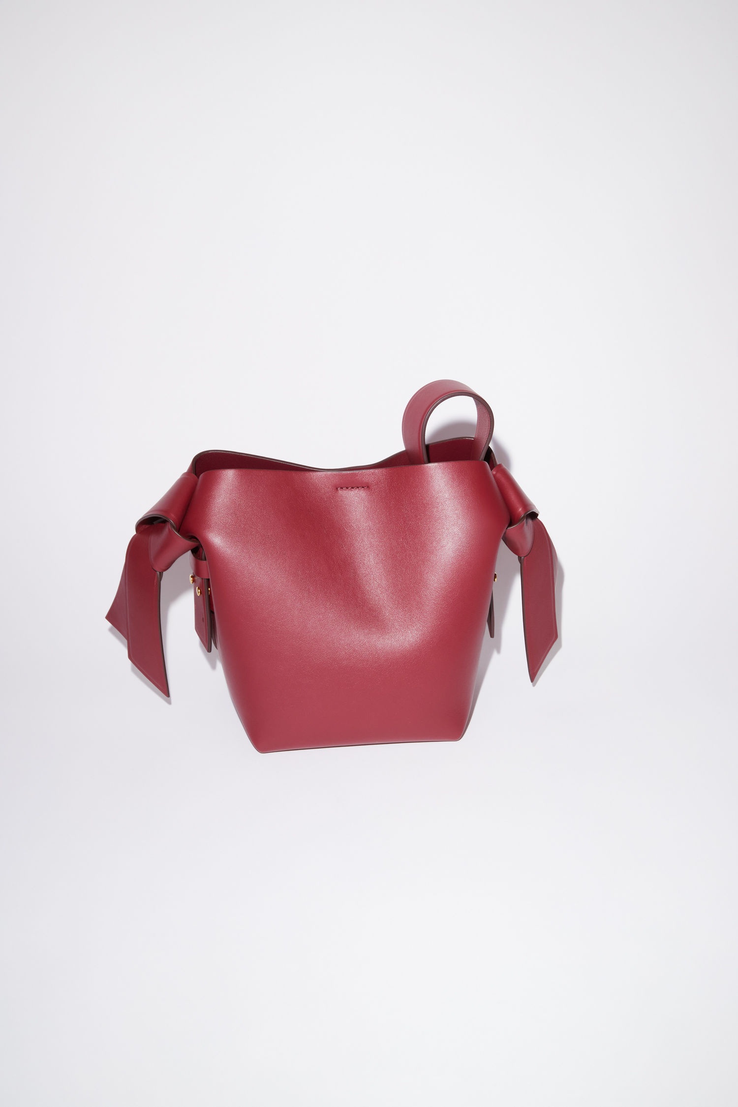 Small leather bag - Burgundy - 3