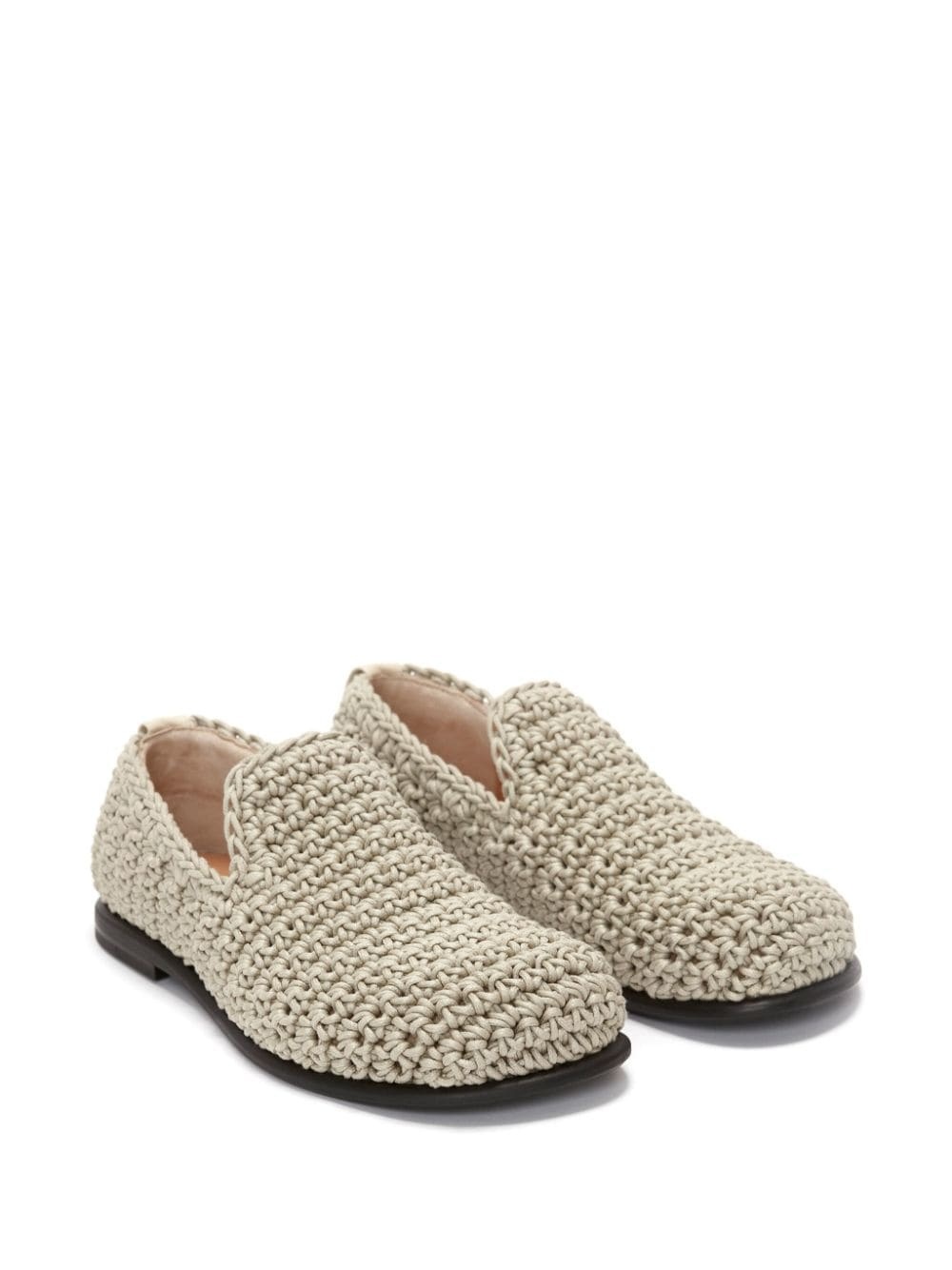 crochet moccasin loafers - 2