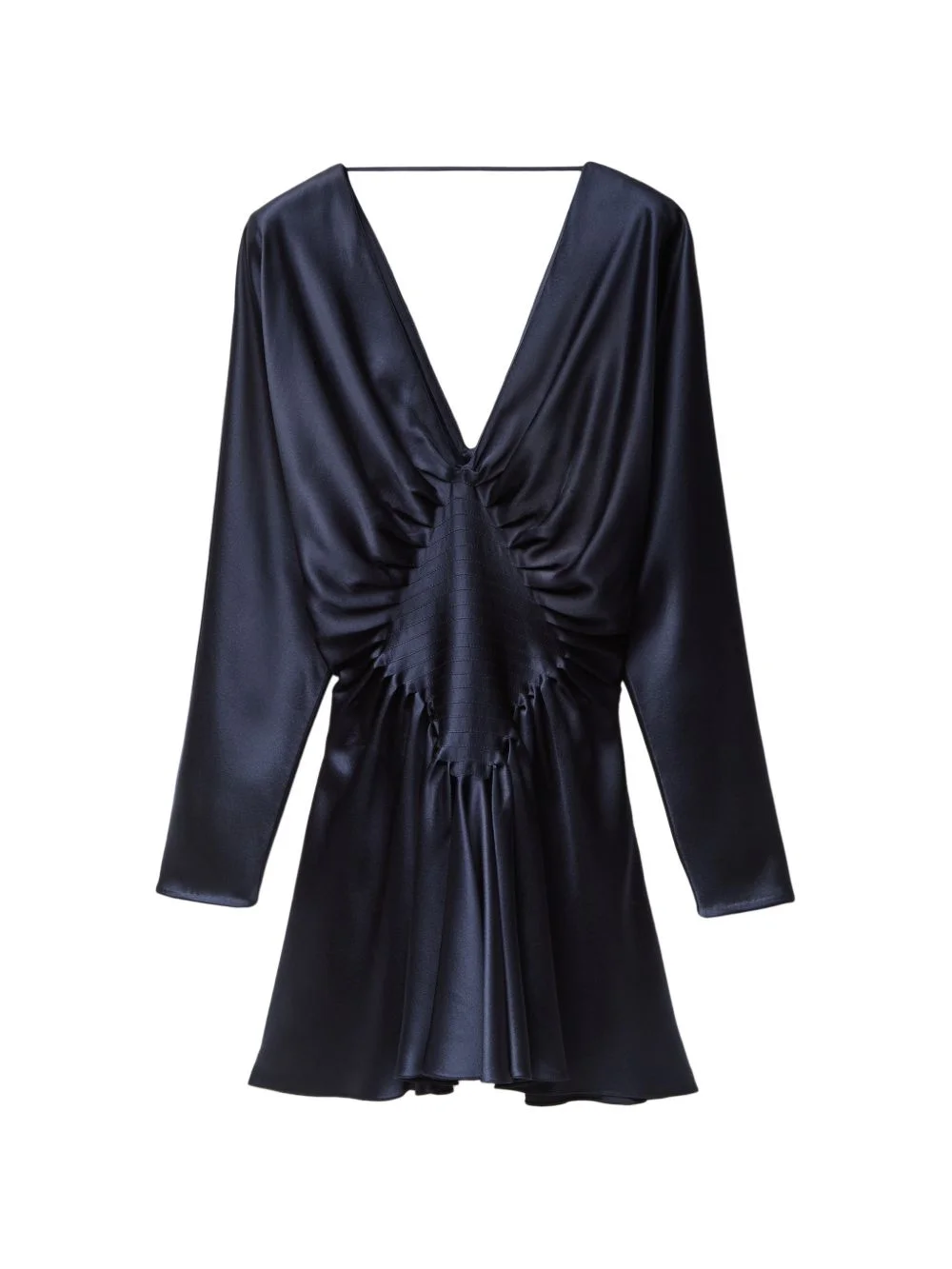 silk-satin mini dress - 1